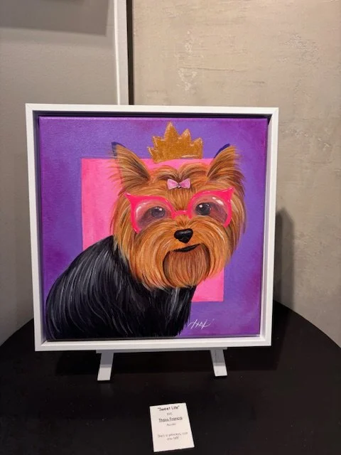 Thays Franca - Sweet Life - Acrylic - $95 - She's a princess, can you tell?