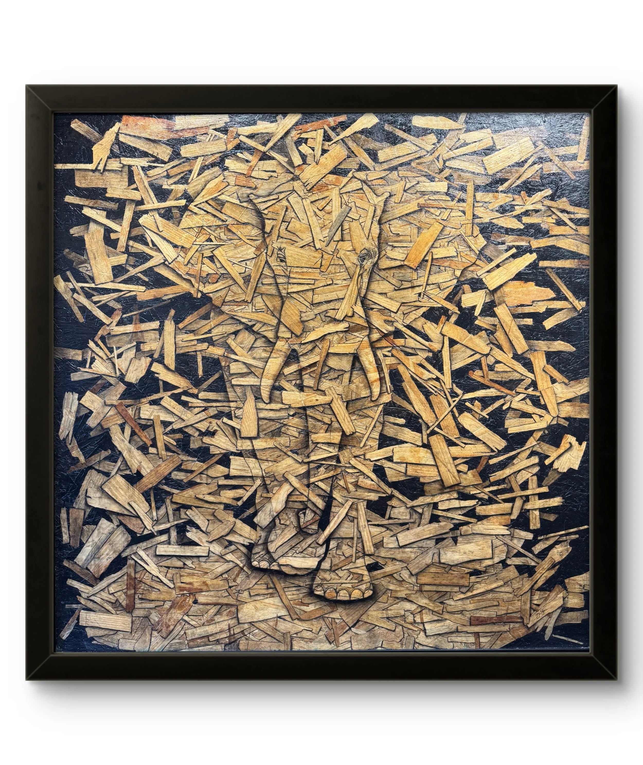 Rui Vasconcelos - “Spirit of Savana” - 4’ x 4’ - OSB Plywood -  - $4500 