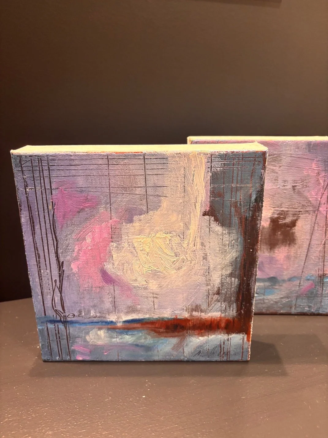 “Glimmer I”
$250
Margaret Schnebly Hodge
Oil on Canvas
8"x8" 