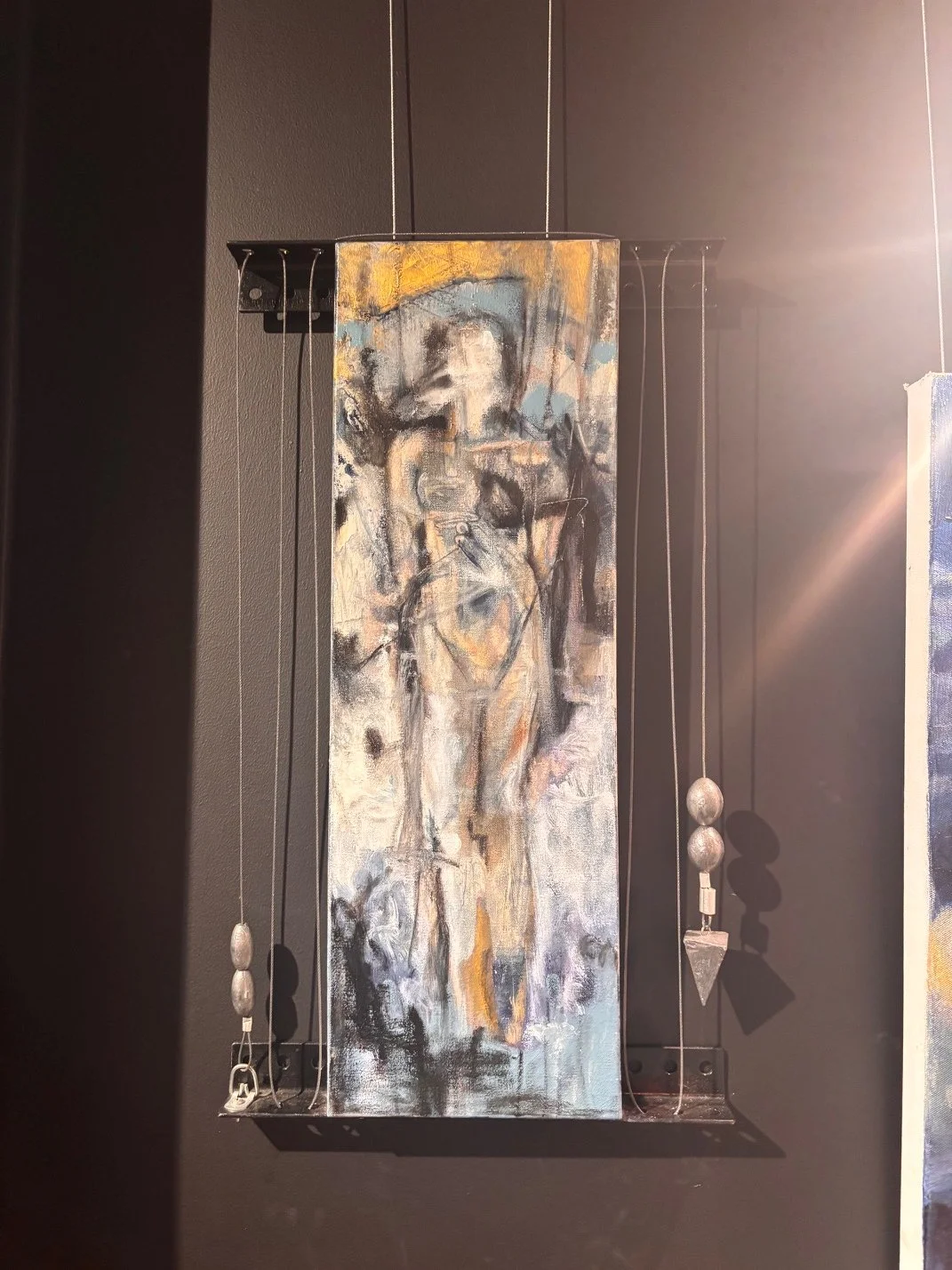 “Equilibrium”
$800
Margaret Schnebly Hodge
Oil on Canvas in Metal
14"x24"x2.5"
