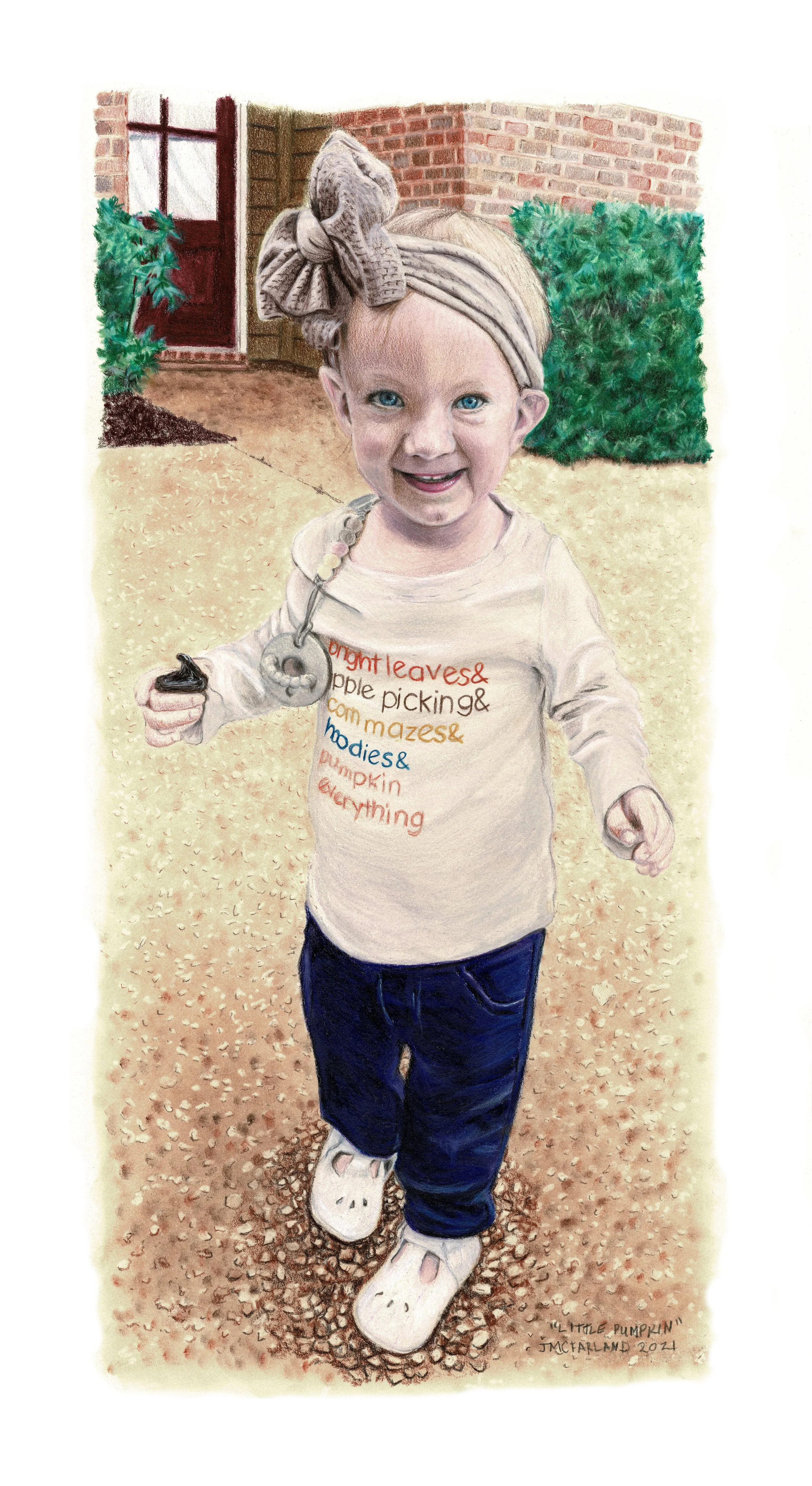 "Little Pumpkin" - 2021
Colored Pencil on Strathmore Drawing Paper