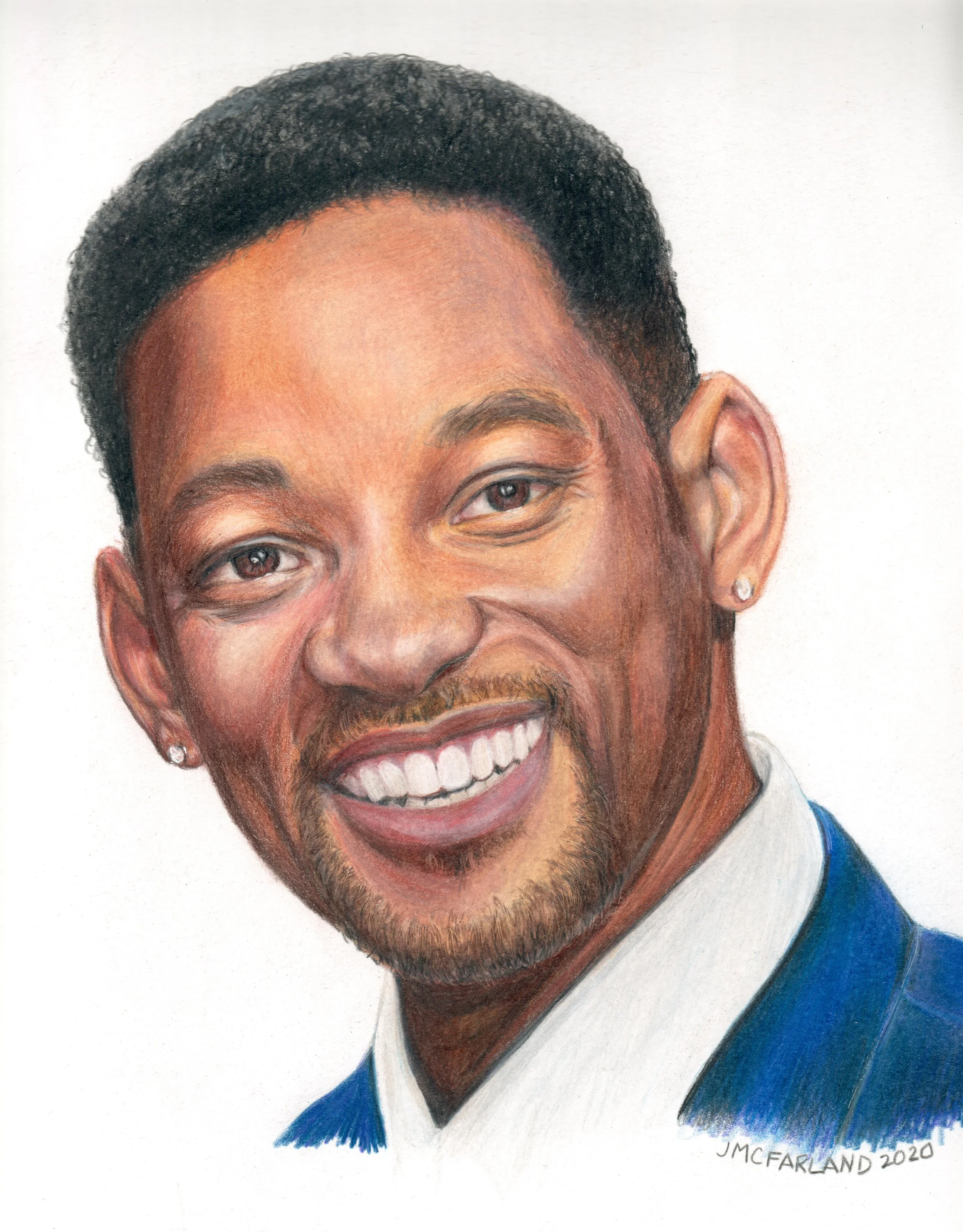 "Will Smith" - 2020
Colored Pencil on Strathmore Drawing Paper
Patreon Tutorial from Kirsty Partridge