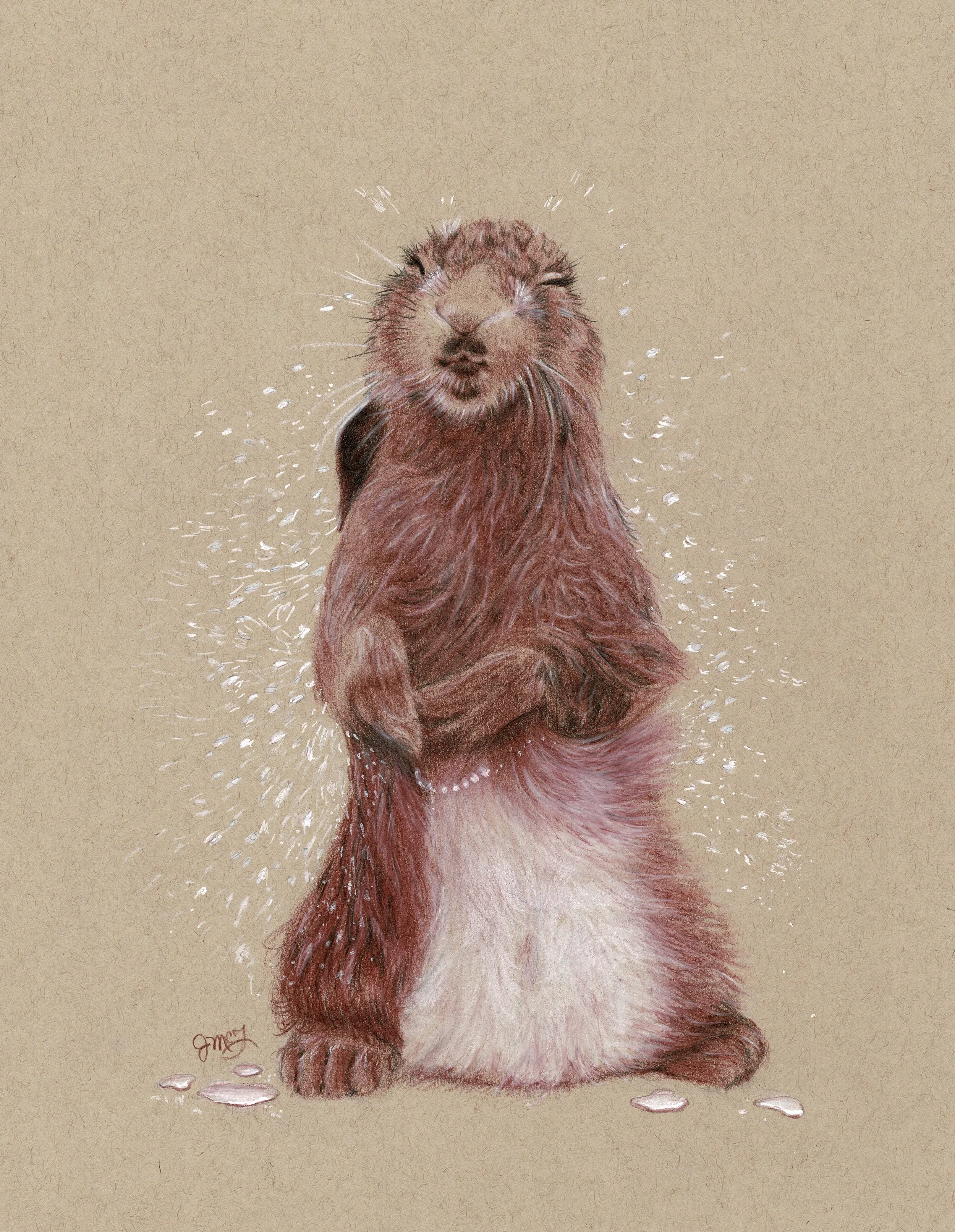 "Washed Clean" - 2022
Colored Pencil on Strathmore Toned Mixed Media Paper. (Reference Photo Credit: Sue Cross) 9 x 12 Framed Original: $300. Giclee Prints Available. 
“Wash me thoroughly from my iniquity and cleanse me from my sin!”
- Psalm 51:2 (ES