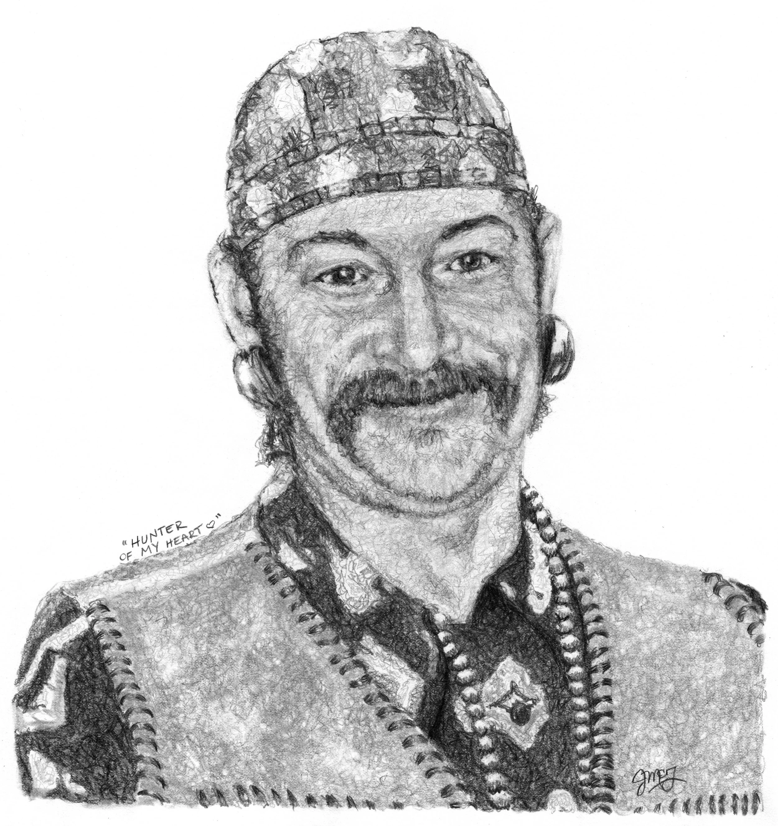 "The Hunter of My Heart" - 2023
Graphite Pencil on Strathmore Drawing Paper - Memorial