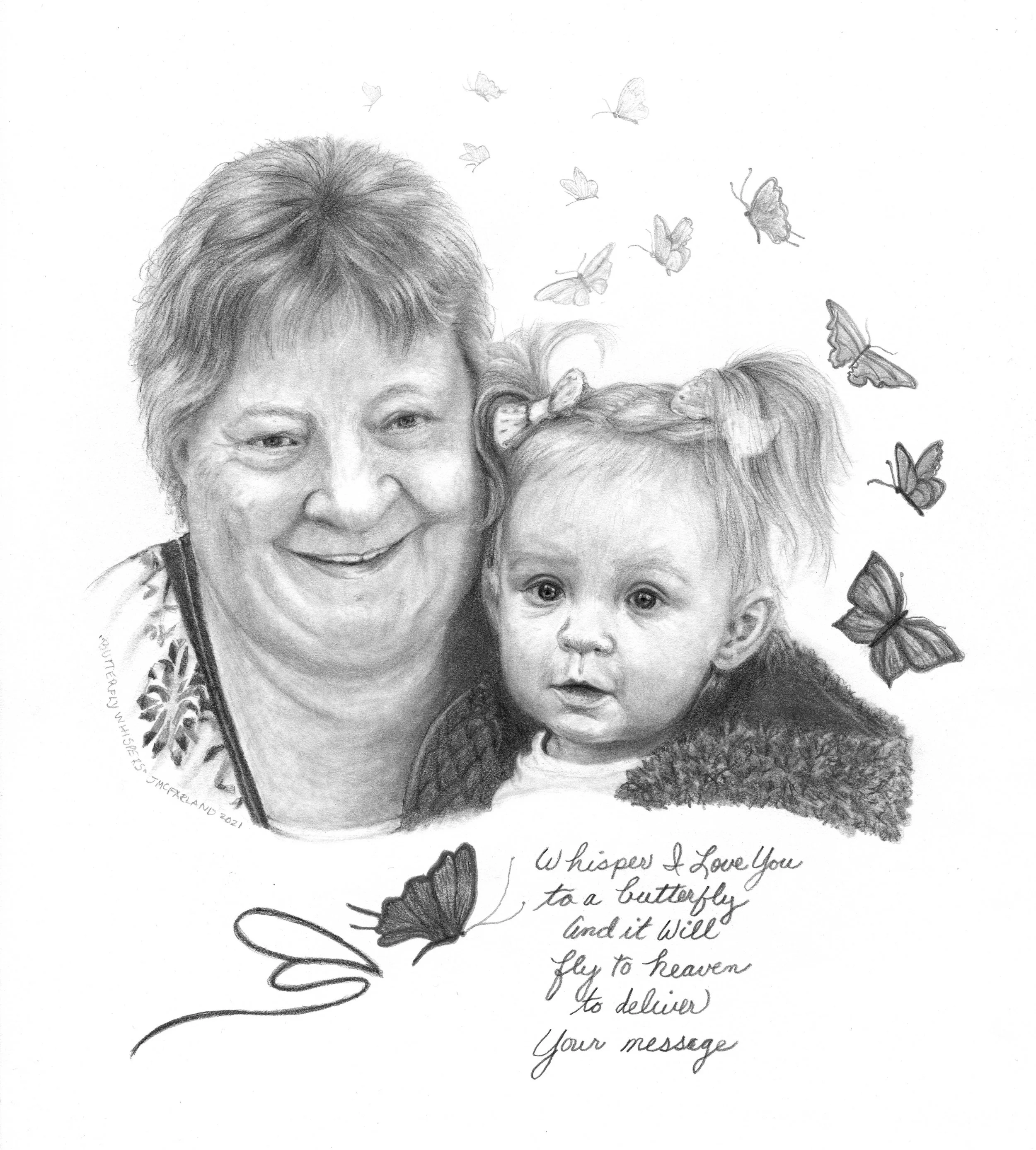 "Butterfly Whispers" - 2021
Graphite Pencil on Strathmore Drawing Paper