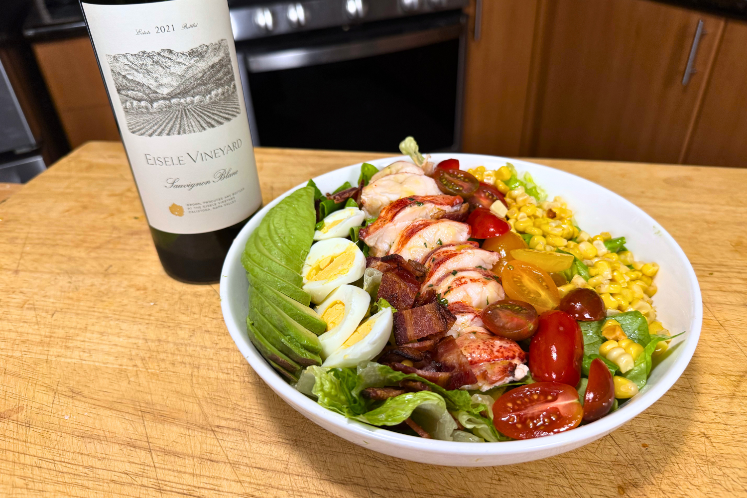 Lobster Cobb Salad with Champagne Tarragon Dressing