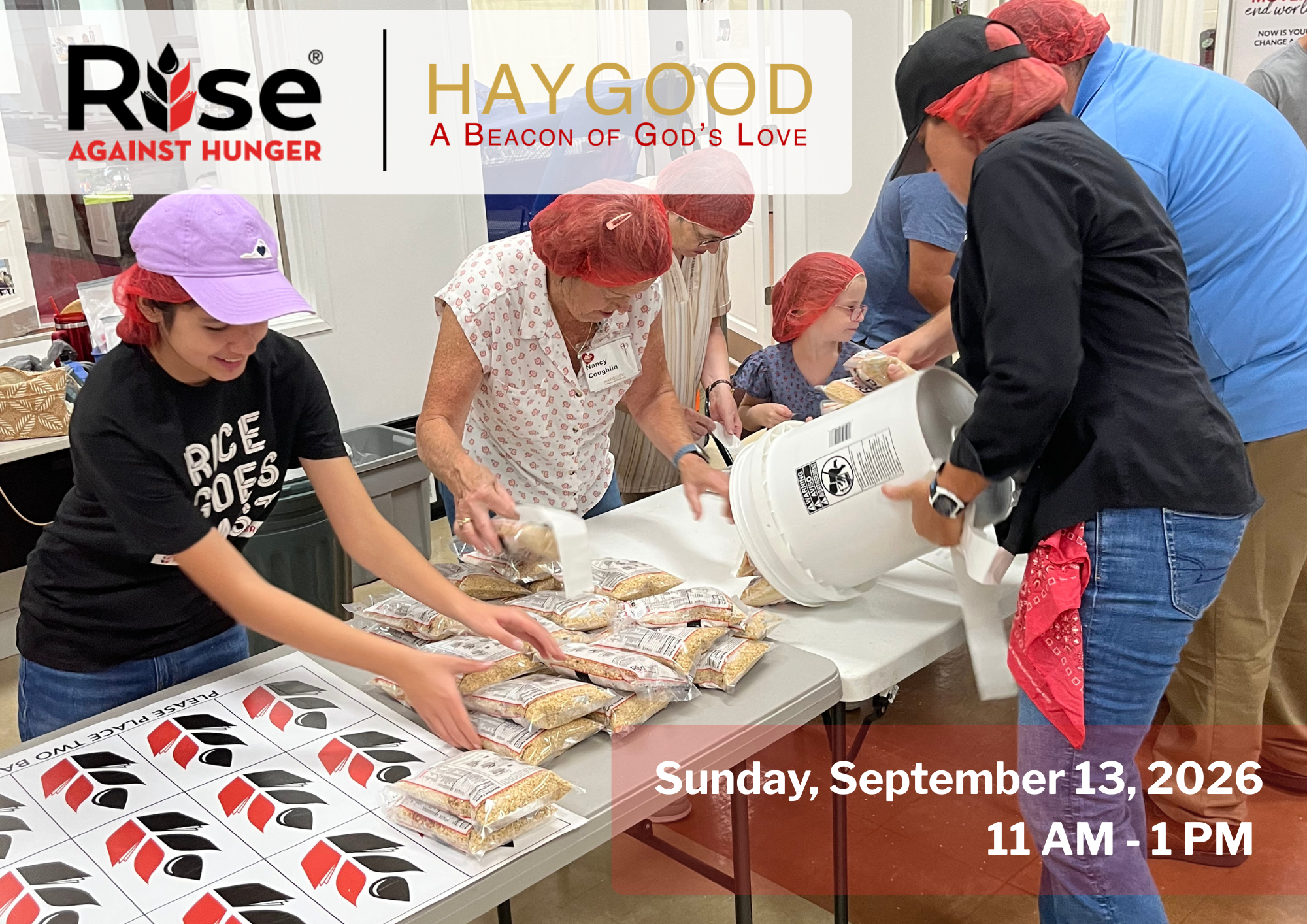 Rise Against Hunger - 2026 Packing Event