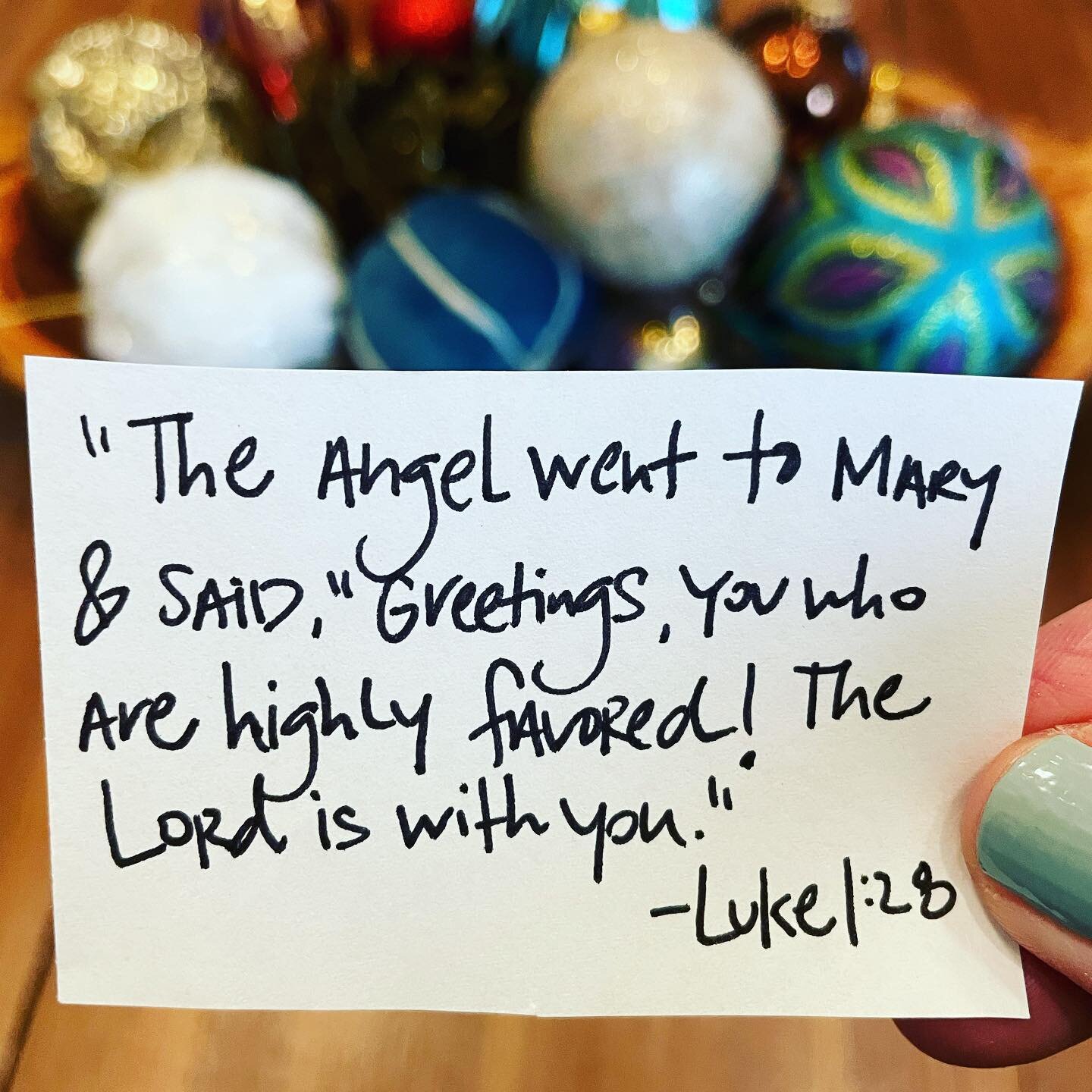 &ldquo;The angel went to her and said, &lsquo;Greetings, you who are highly favored! The Lord is with you.&rsquo;&rdquo;
-Luke 1:28

I&rsquo;m reminded of how beautiful brown-skinned Middle Eastern Jewish women are main stage in Advent. 

Mary is hai