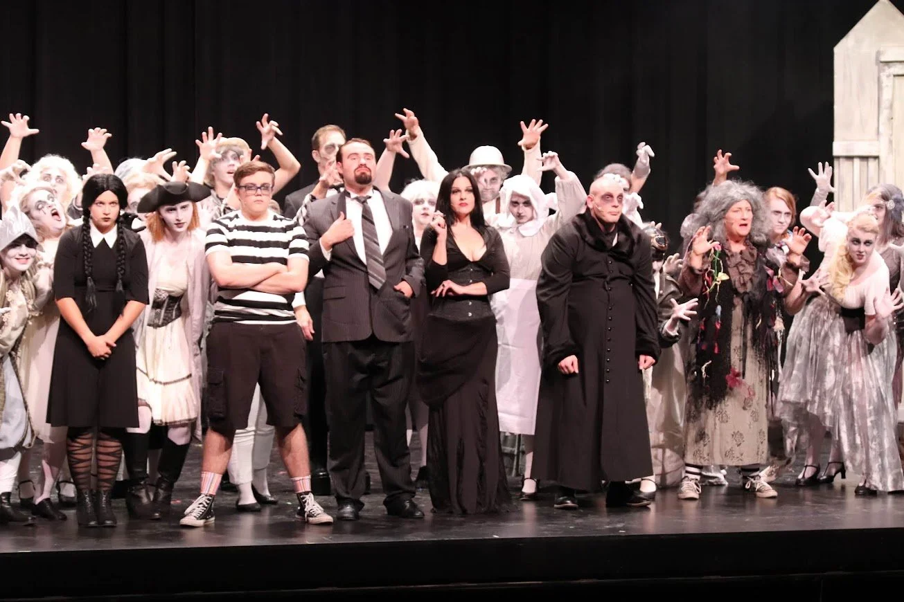 Addams Family: Addams with ancestors
(photo courtesy of Lois Rothstein)