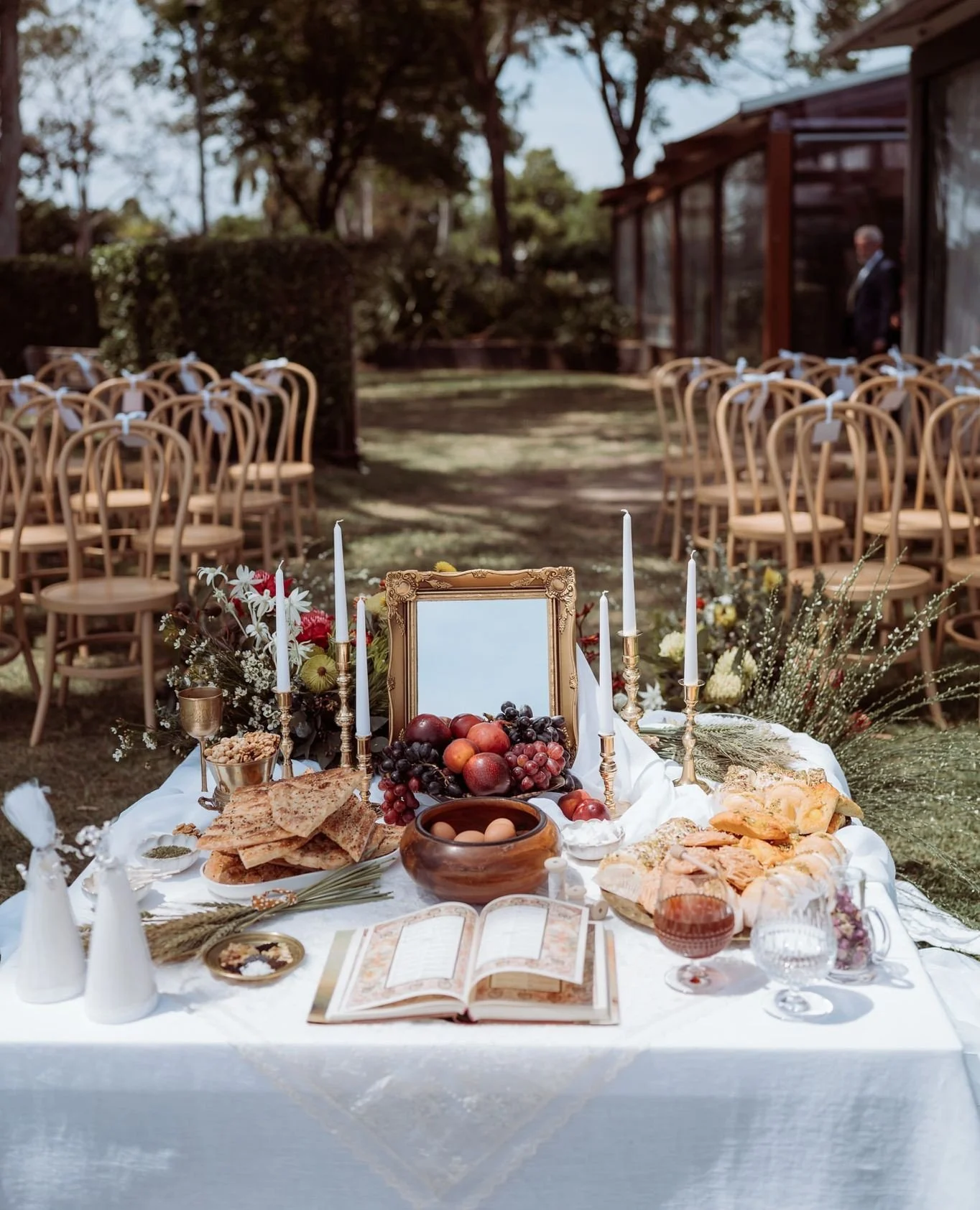 Sealed in Tradition, Blessed with Love | Hannah &amp; Lewis⁠
⁠
Styling &amp; Signage: @lovebirdweddings⁠
Florist: @mondofloraldesigns⁠
Venue: @rickys_noosa @rickysweddings ⁠
Photography: @toddhuntermcgaw⁠
Celebrant: @dear.henri ⁠
Curl specialist/brid