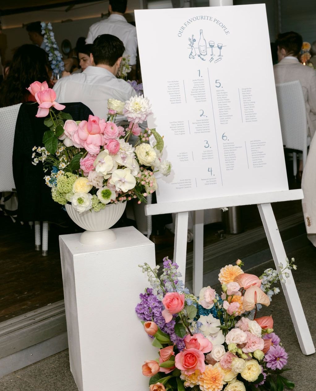 Where the real party started | Laura &amp; Tom🥂⁠
⁠
Planning &amp; Styling: @lovebirdweddings⁠
Florist: @mondofloraldesigns⁠
Venue: @sailsbeachnoosa⁠
Photography: @justinaaronweddings⁠
Celebrant: @jarrad.bayliss⁠
Entertainment: @danmcgahanmusic⁠
Hair