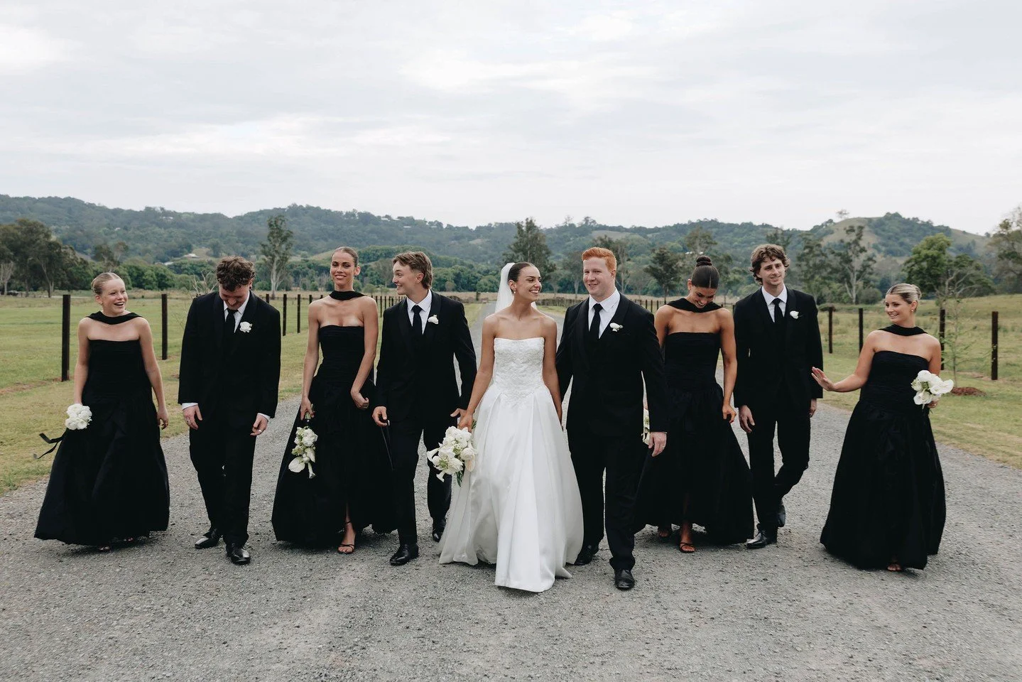 Consider this Pieter &amp; Ethan's favourite front row...🖤⁠
⁠
Planning, Styling &amp; Stationery: @lovebirdweddings⁠
Florals: @mondofloraldesigns⁠
Venue: @eerwahvaleestate⁠
Photography: @aleishaedwardsweddings⁠
Catering: @the_ohana_group⁠
Bar Servic