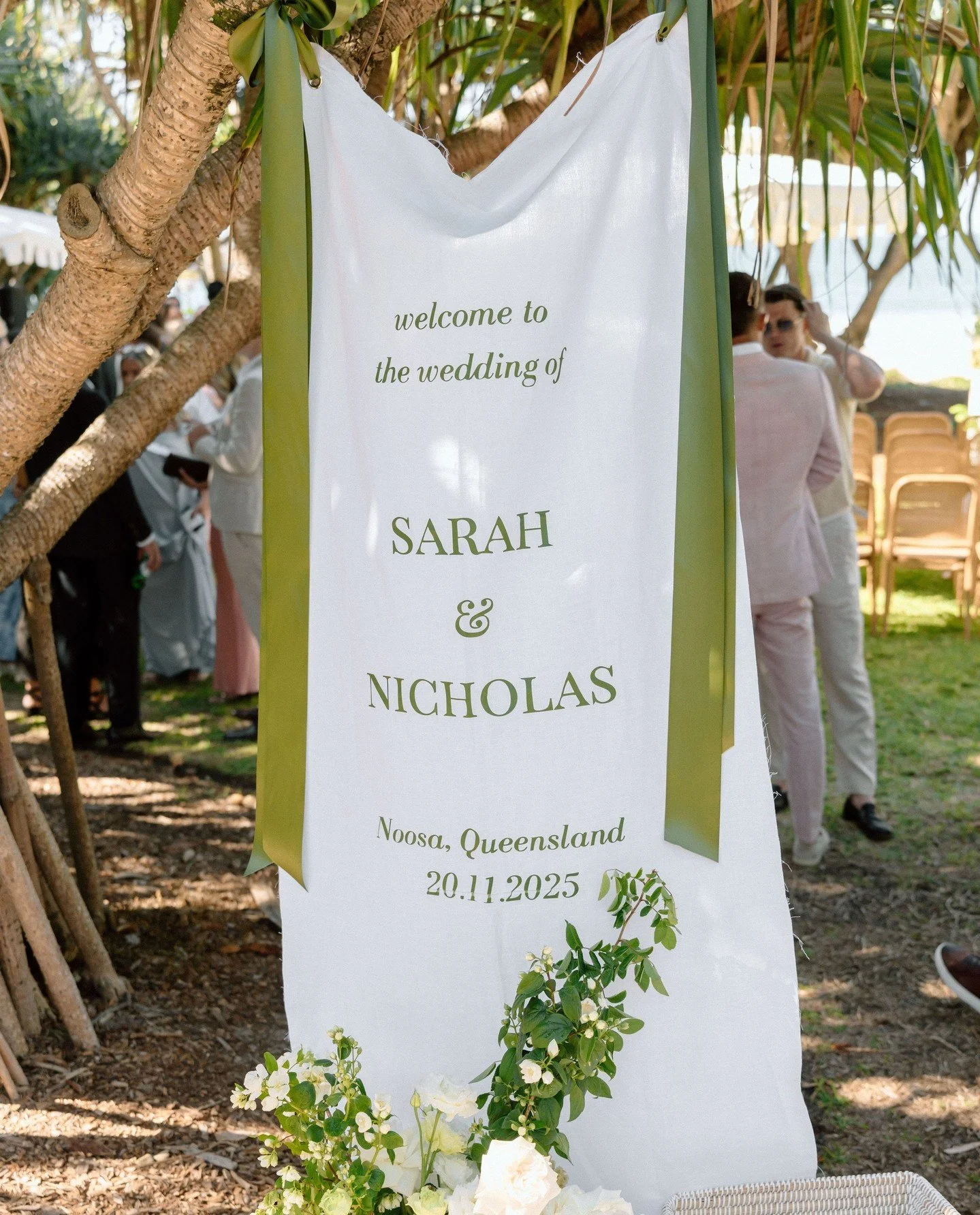 Where it all became official for Sarah &amp; Nick💍⁠
⁠
Planning &amp; Styling: @lovebirdweddings⁠
Florals: @mondofloraldesigns⁠
Venue: @bistroc⁠
Celebrant: @mr_noosa_celebrant⁠
Photography &amp; Film: @hollandstudio.weddings⁠
Entertainment: Hugo Bart