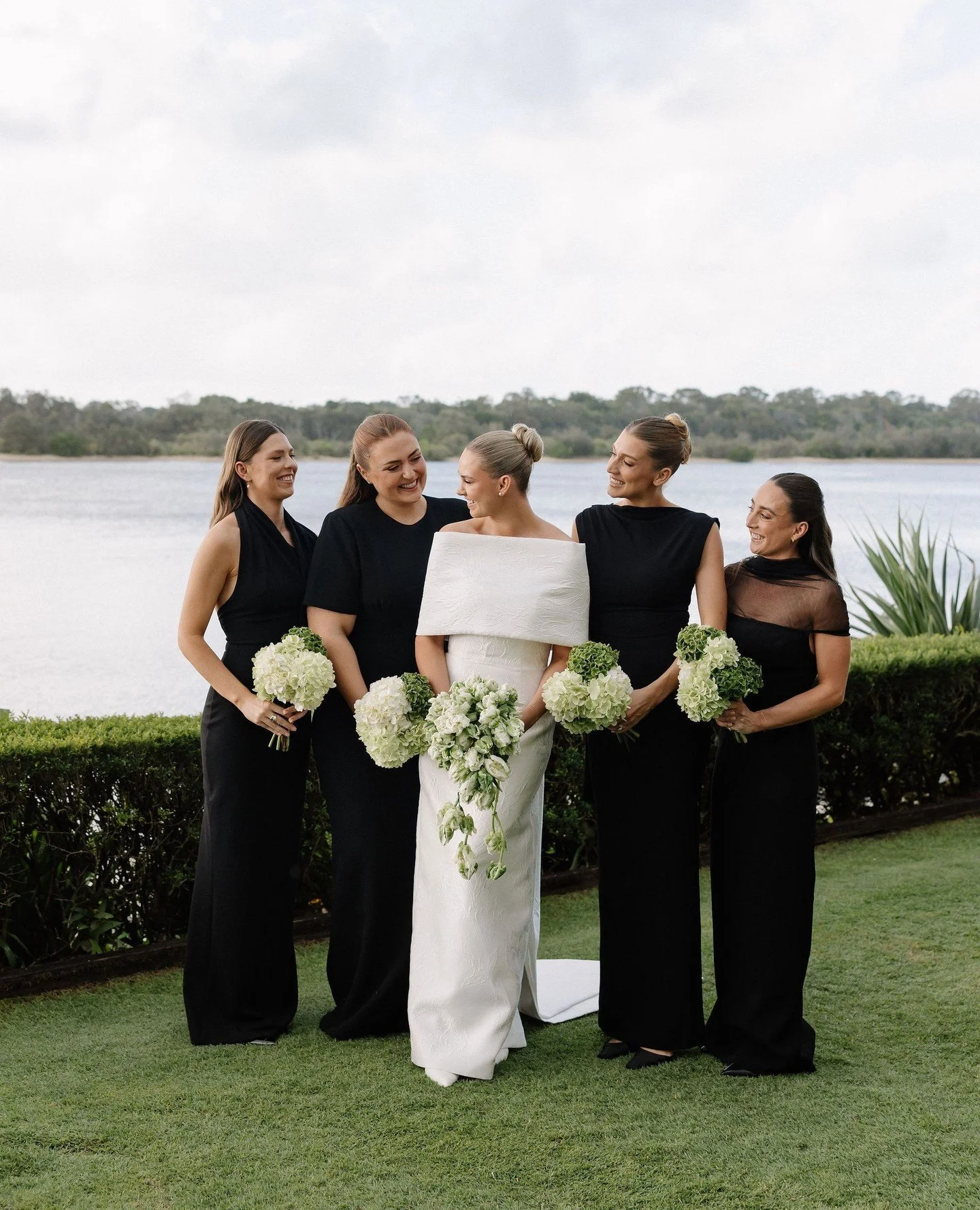 An editorial moment for Lucy and the women who stood beside her...framed in moments that are cherished for life🥂⁠
⁠
Planning, Styling, Signage &amp; Stationery: @lovebirdweddings⁠
Florals: @mondofloraldesigns⁠
Venue: @rickys_noosa @rickysweddings⁠
C