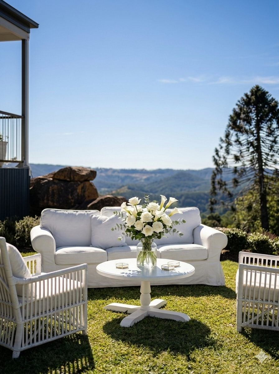 White Round Coffee Table