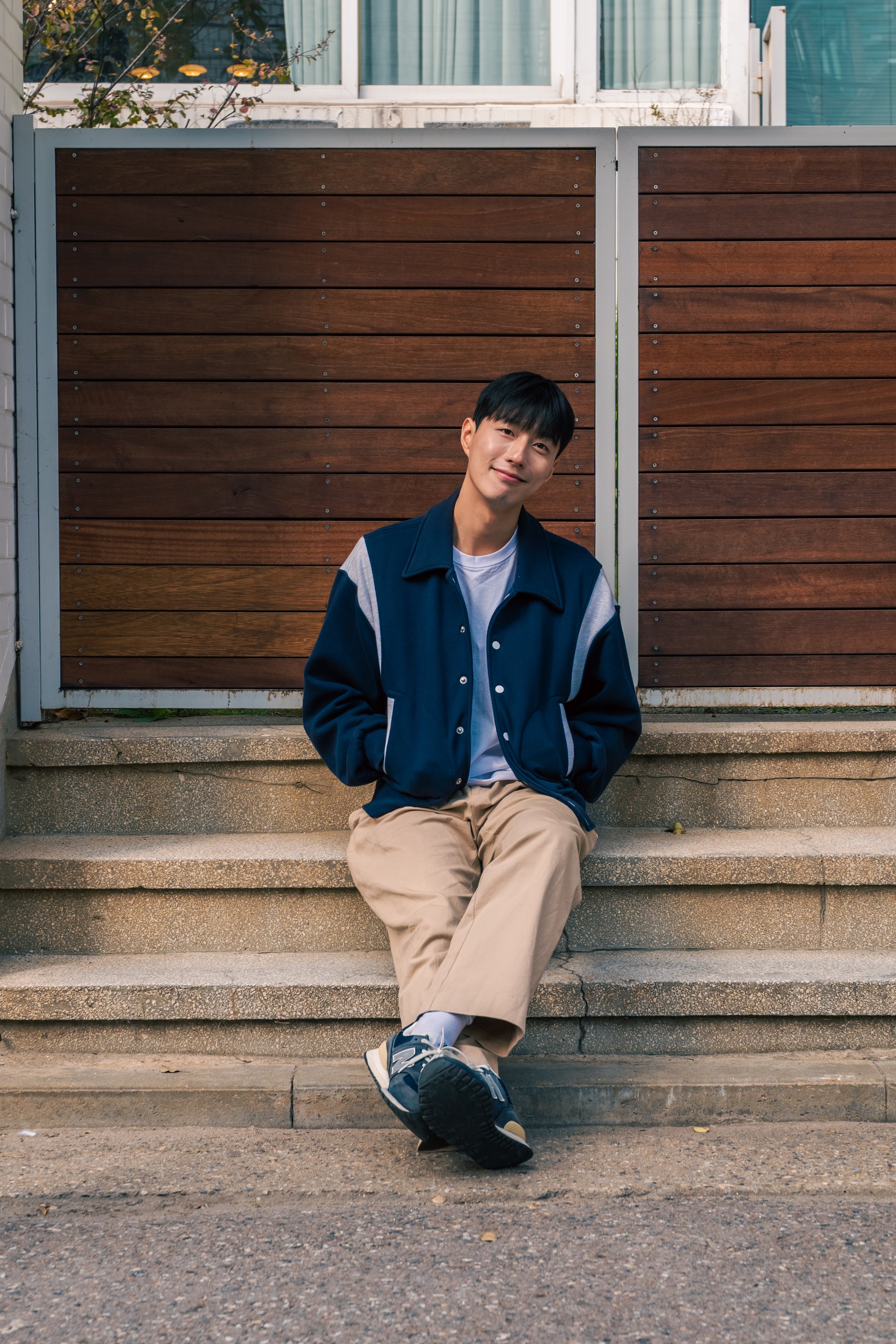 Walking in Autumn in Korea with Henry