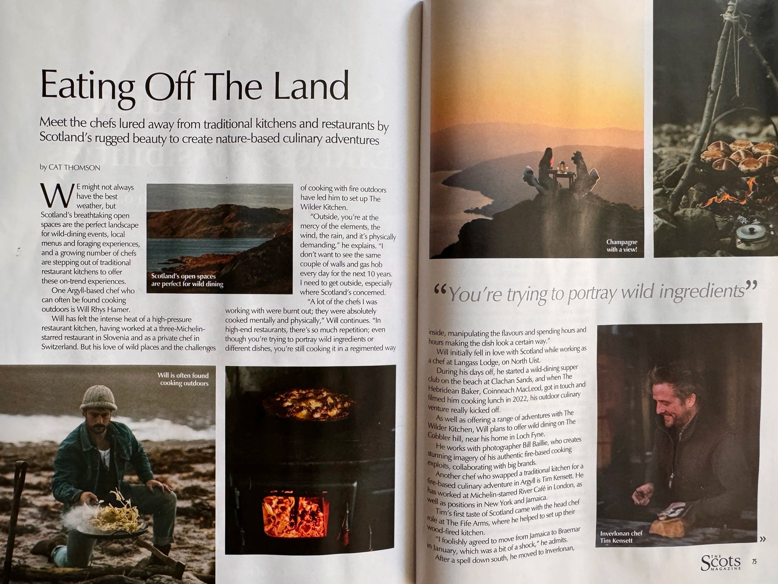Scots Magazine October 2026 Eat of the Land wild dining feature