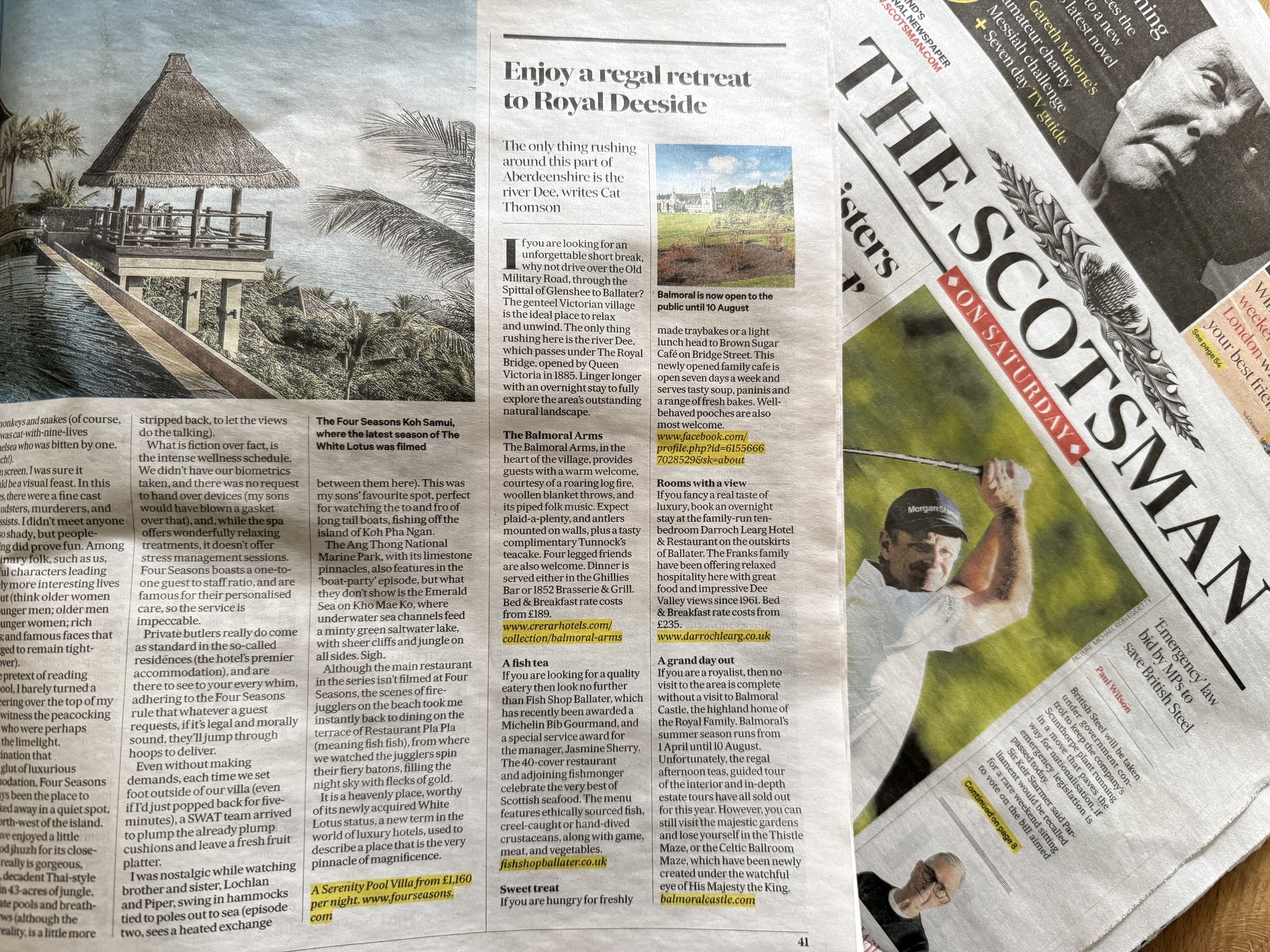 The Scotsman Magazine 12th April 2025 Royal Deeside