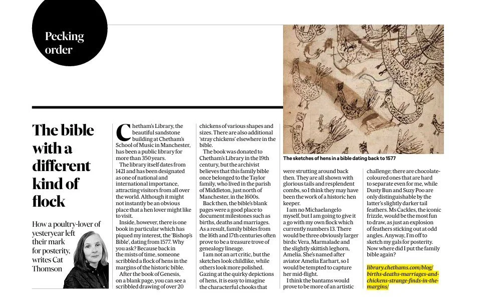 Scotsman Magazine Pecking order hen column 1st August 2026