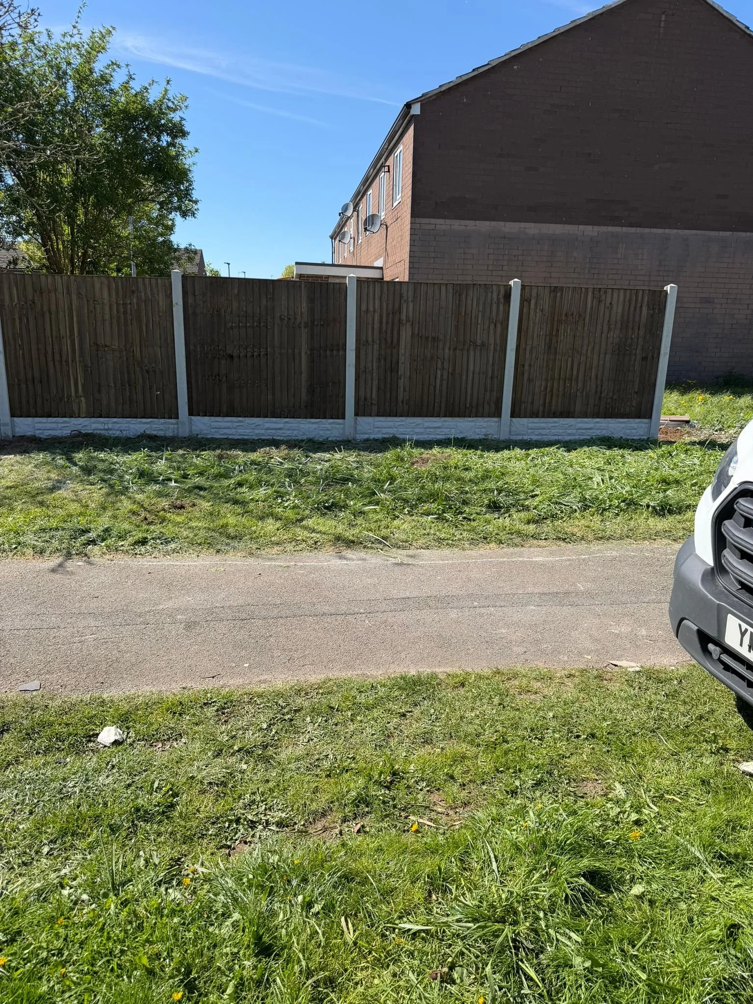 Garden fencing panels with concrete base by Perfecta Connect in Yorkshire
