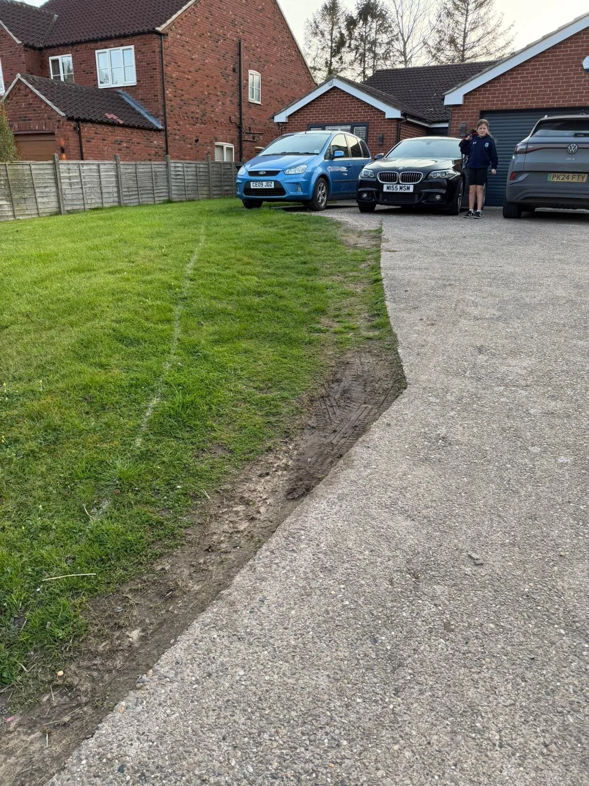 BEFORE - Old Driveway surface replaced by Perfecta Connect.