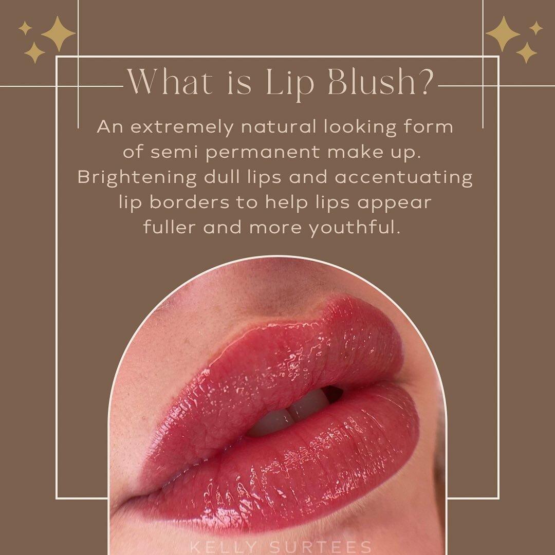 I often get asked about Lip Blush so thought I&rsquo;d share a little more info on it!

Lip blush is great for anyone looking for a little healthy flush of colour in their lips. Do you often wake in the morning and think where have my lips gone? They