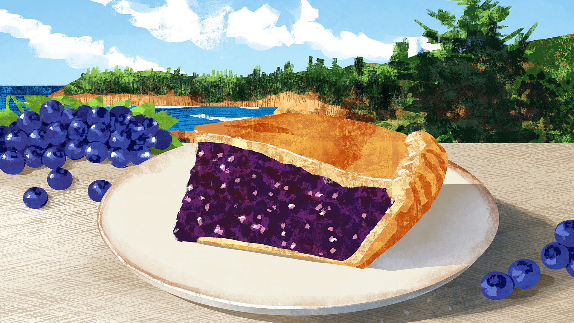Maine: Blueberry Pie