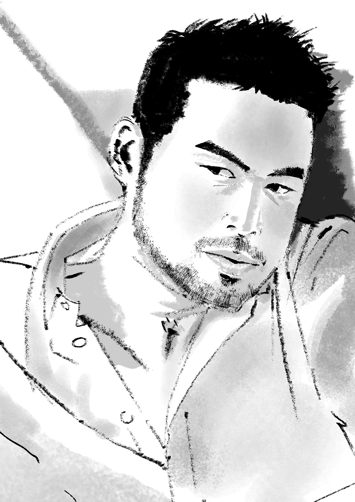 Sketch Suzuki Ichiro GQ.PNG