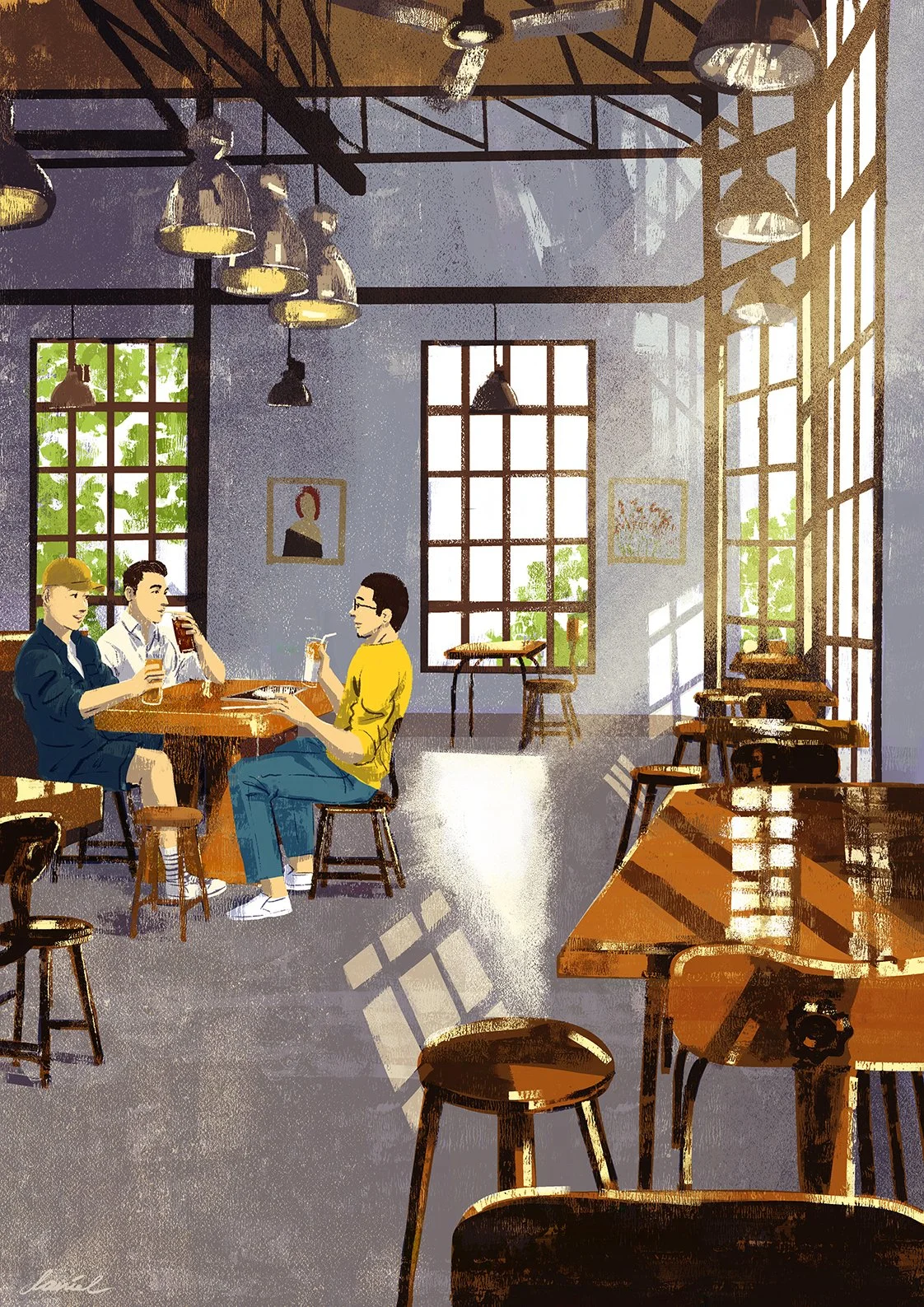 SGN101 Chatting at Workshop Coffee