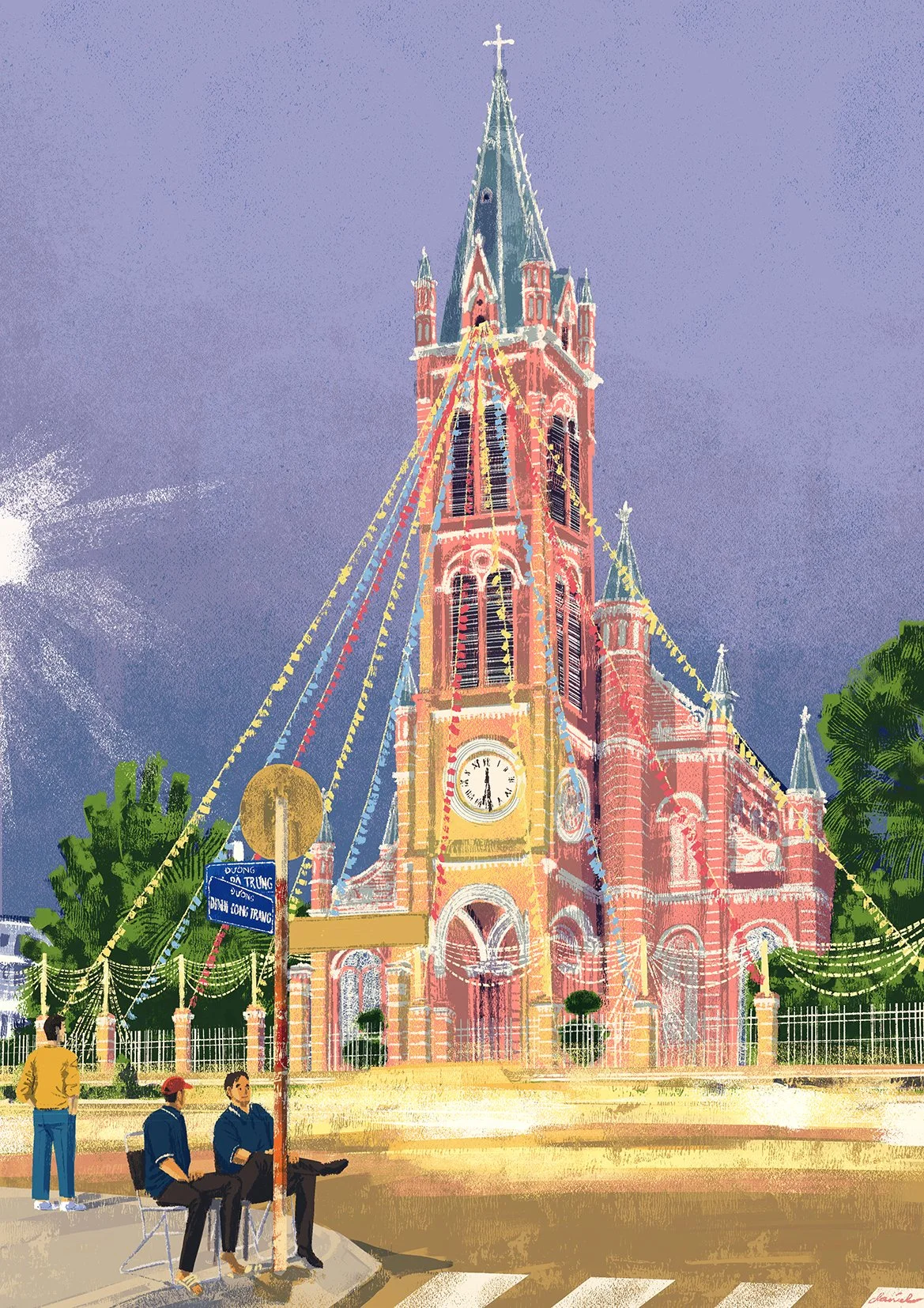 SGN002 
In front of the “Pink Church” Nhà Thờ Tân Định