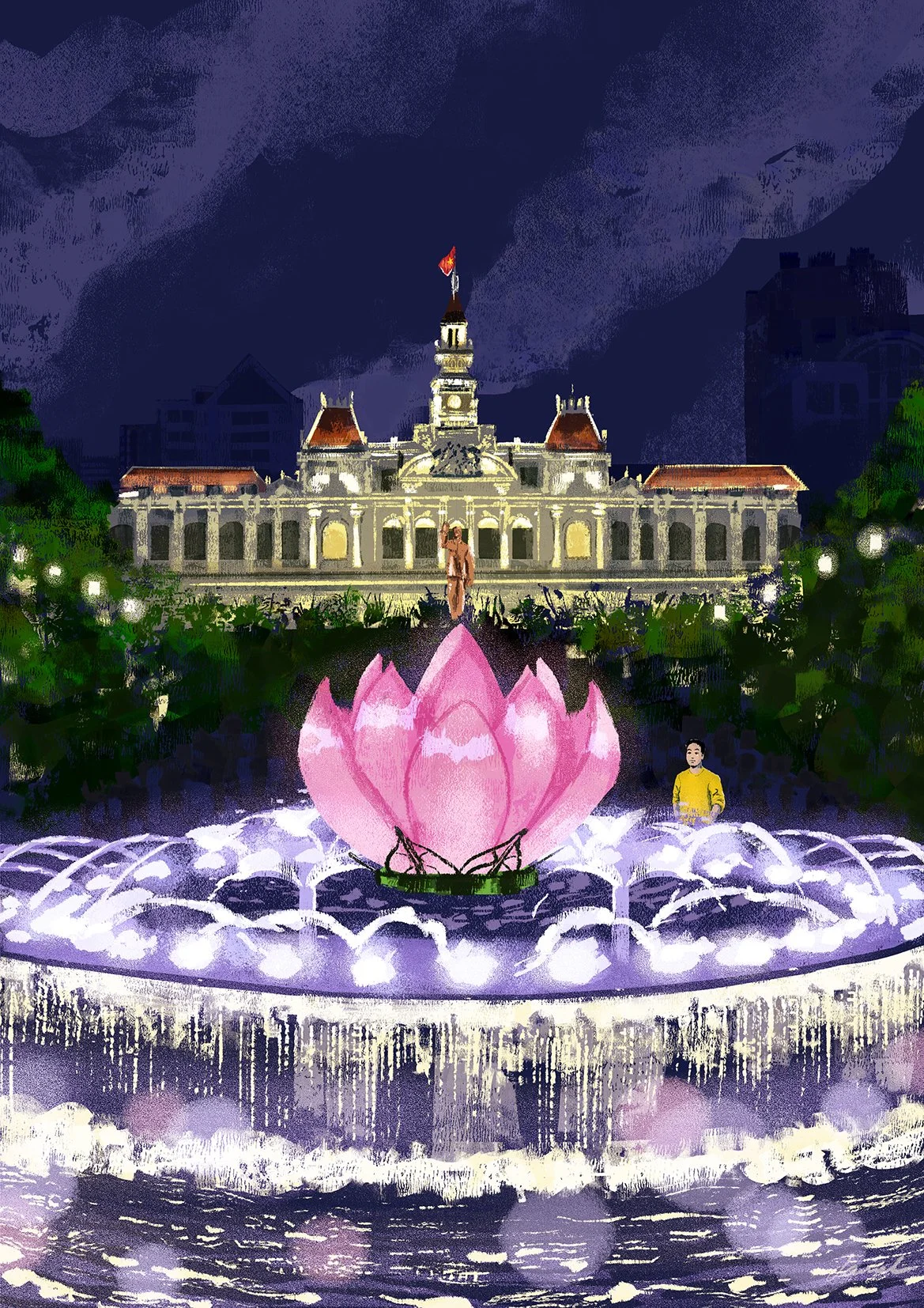 SGN100 An evening at the Nguyễn Huệ Walking Street Phố đi bộ Nguyễn Huệ Thành phố Hồ Chí Minh