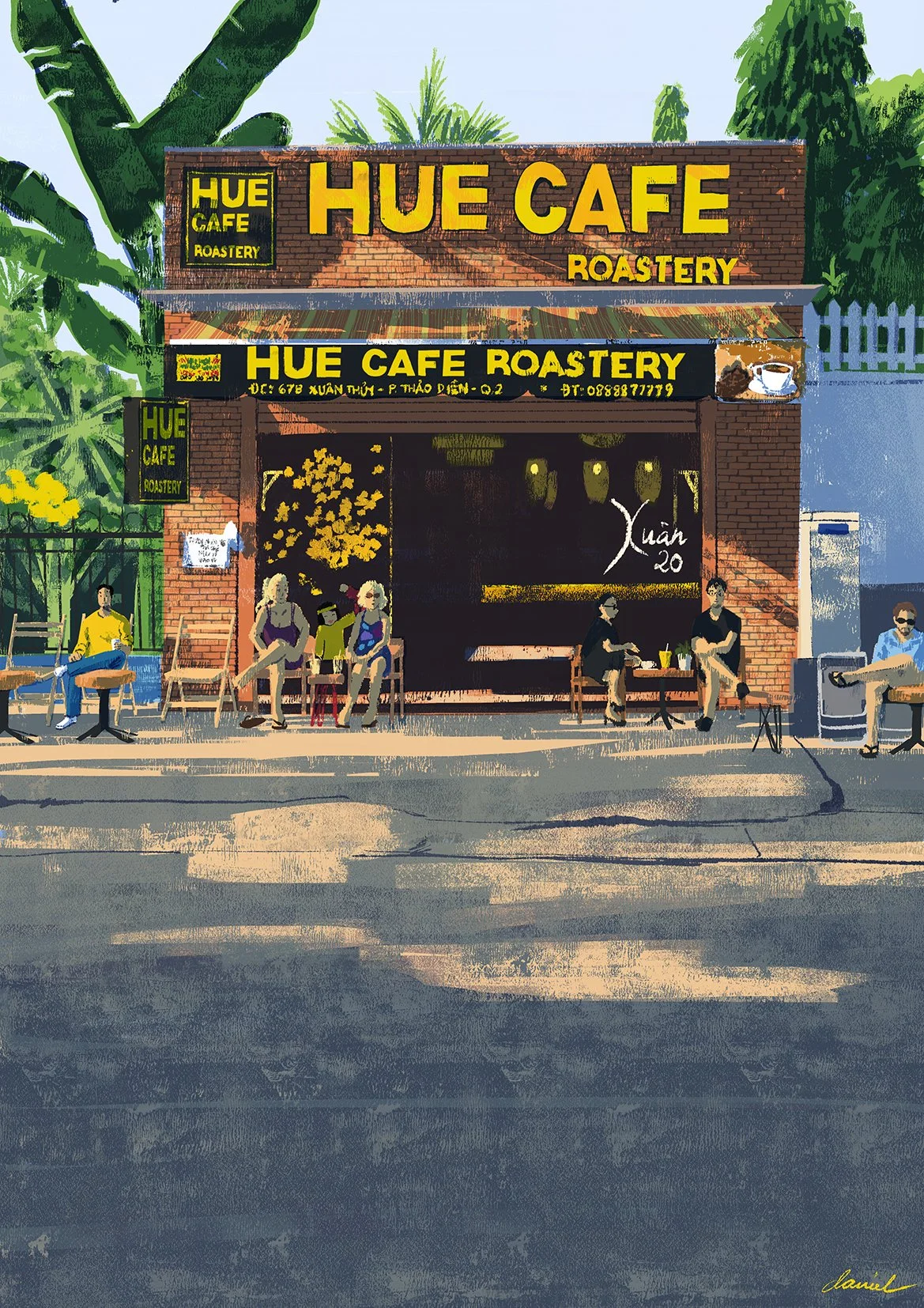 SGN026 Afternoon coffee at Hue Cafe Roastery at 67B Xuân Thủy, Thảo Điền, District 2