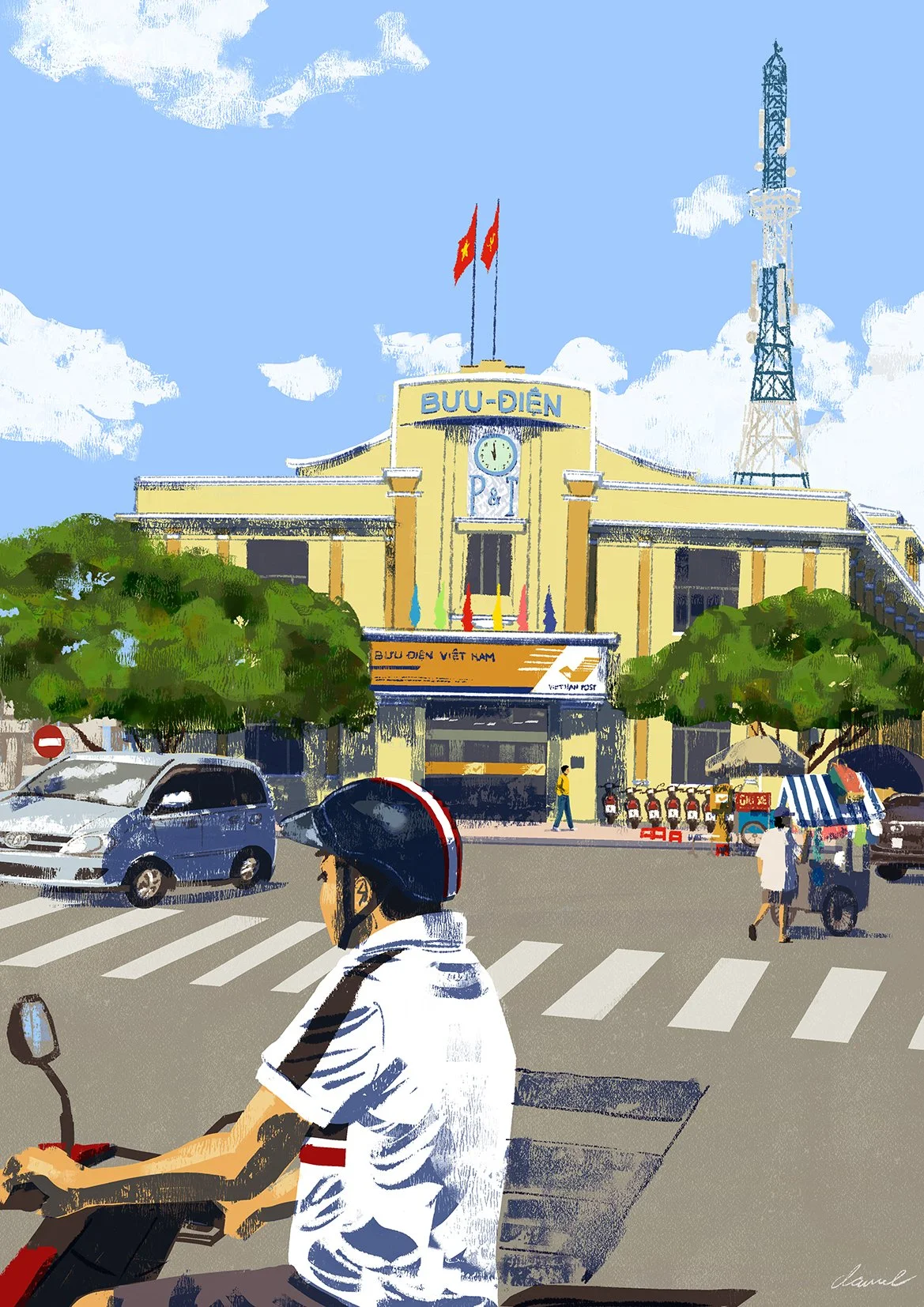 SGN071 At the Chợ Lớn Central Post Office | Bưu Điện Trung Tâm Chợ Lớn