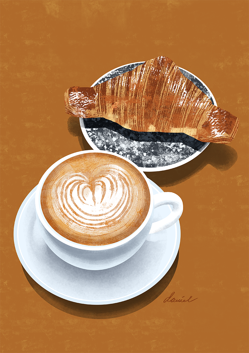 Fuglen Latte & Croissant