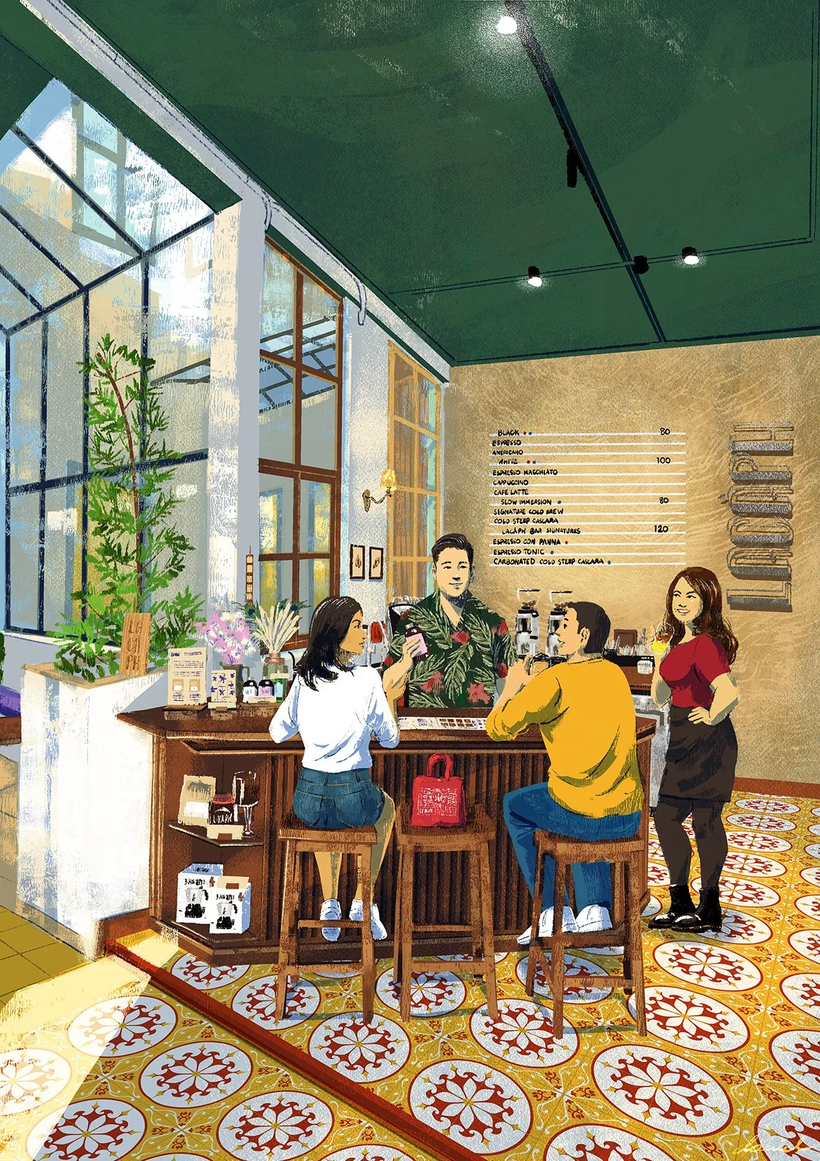 SGN069 Afternoon chat at Lacàph Coffee Bar at Art Arcade, 151 Dong Khoi