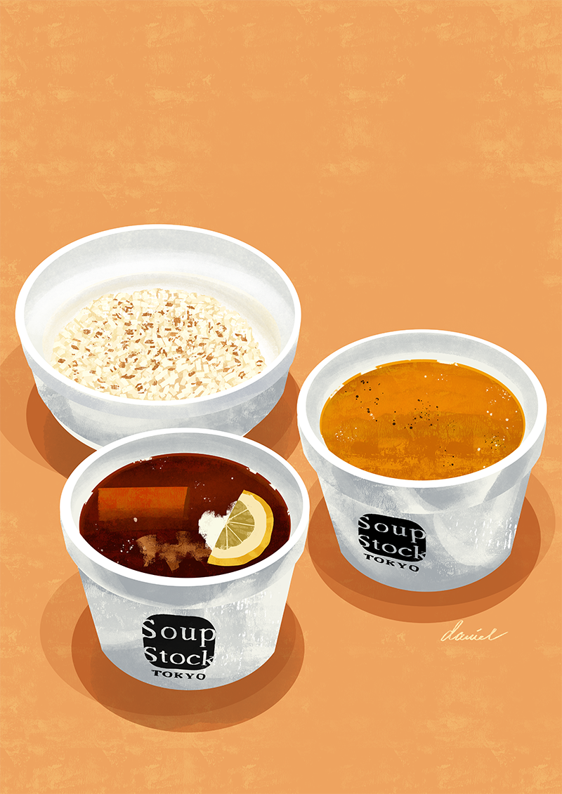 Soup Stock Lunch Set (Tokyo Borscht + Shrimp Bisque)
