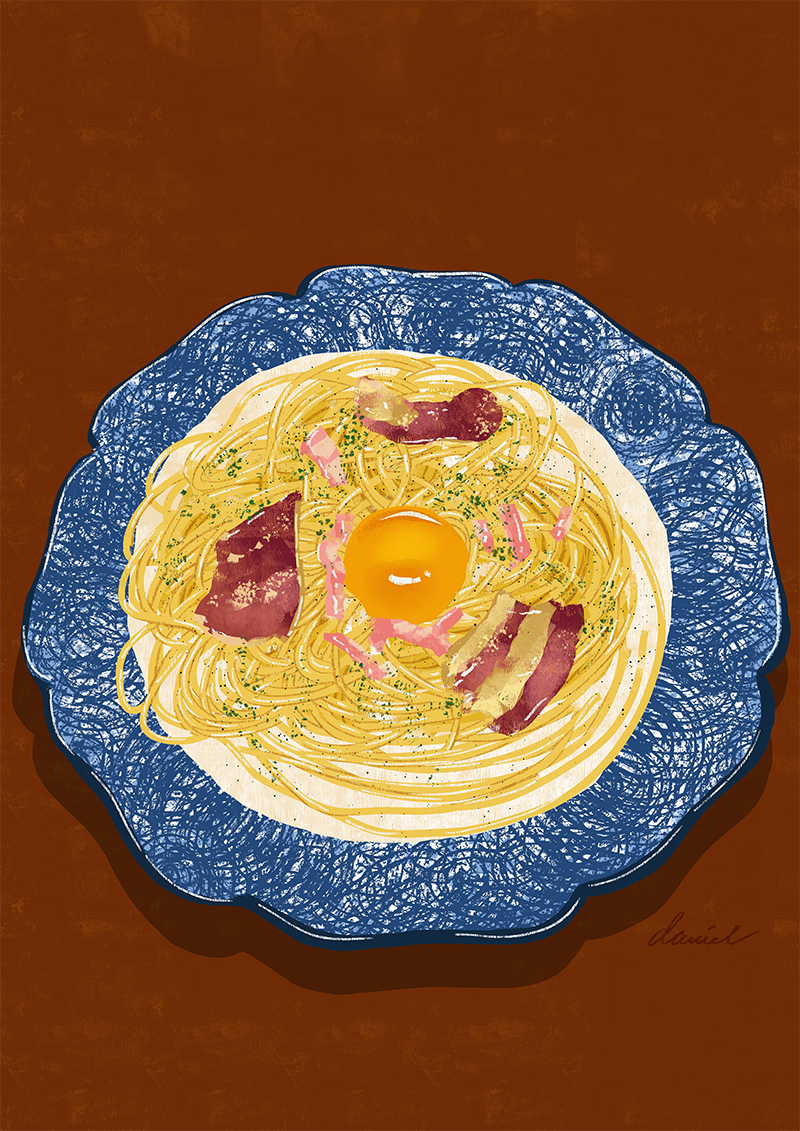Camembert Cheese and Crispy Bacon Carbonara
Yomenya Goemon