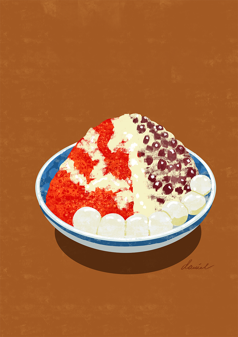 Strawberry and Red Bean Kakigori
Amaikko