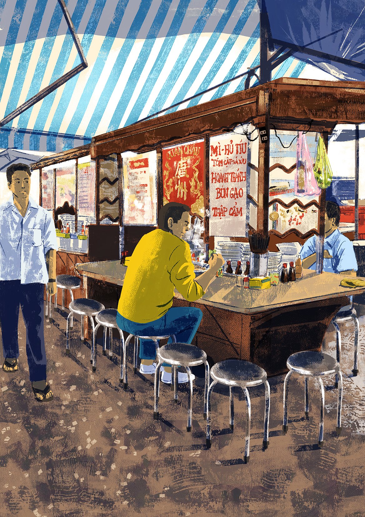 SGN012 Hot Hủ Tiếu Mì at Tân Định Market