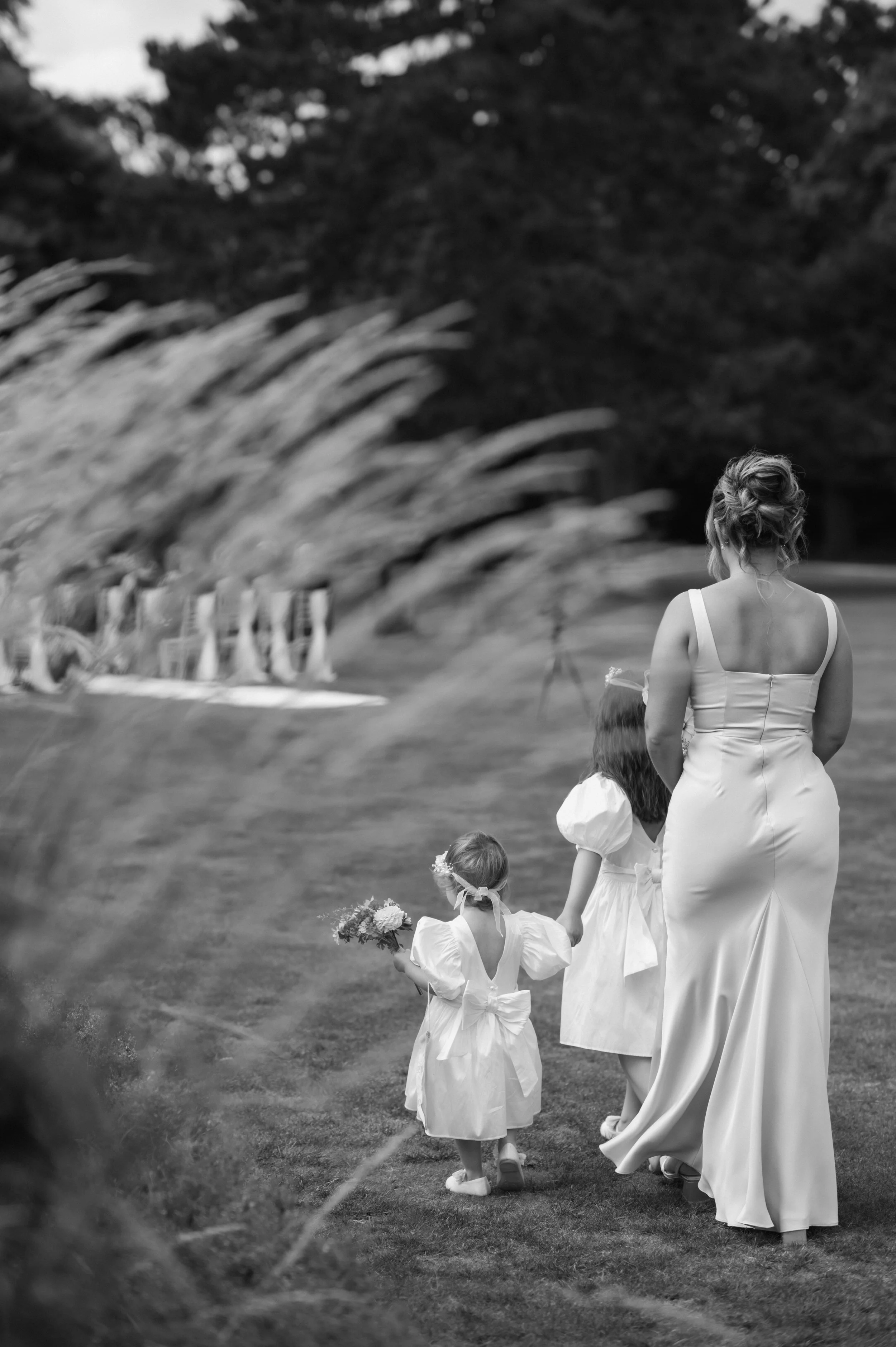 Outdoor ceremony at Grantley hall 