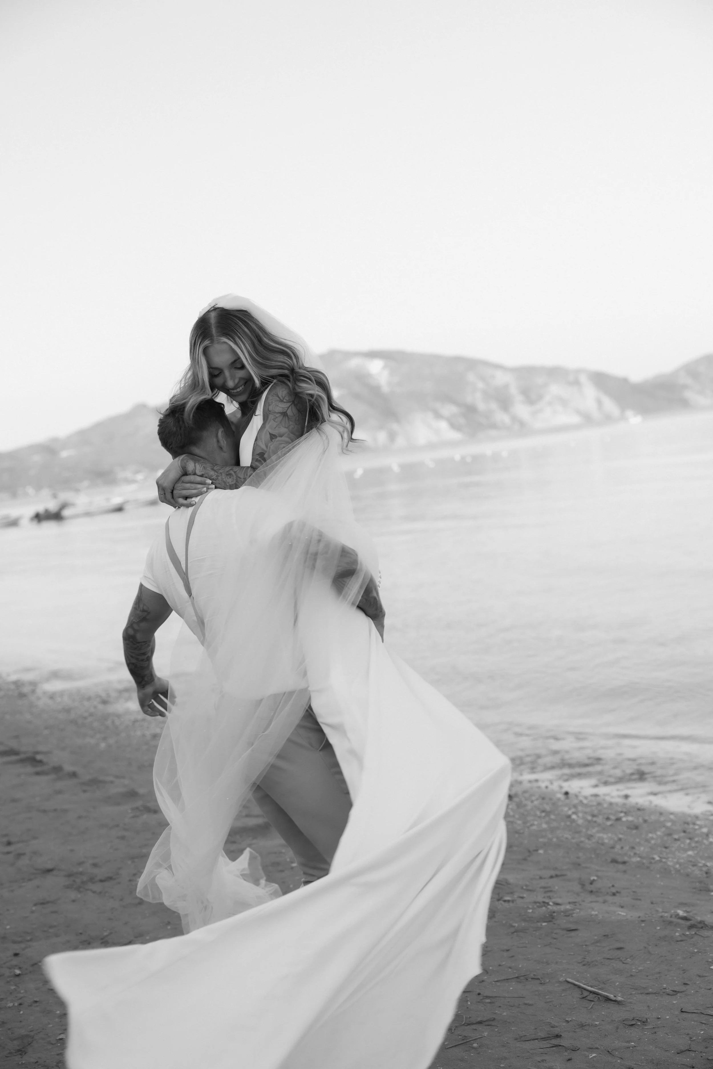 Candid wedding moment at Villa Cozzano in Tuscany