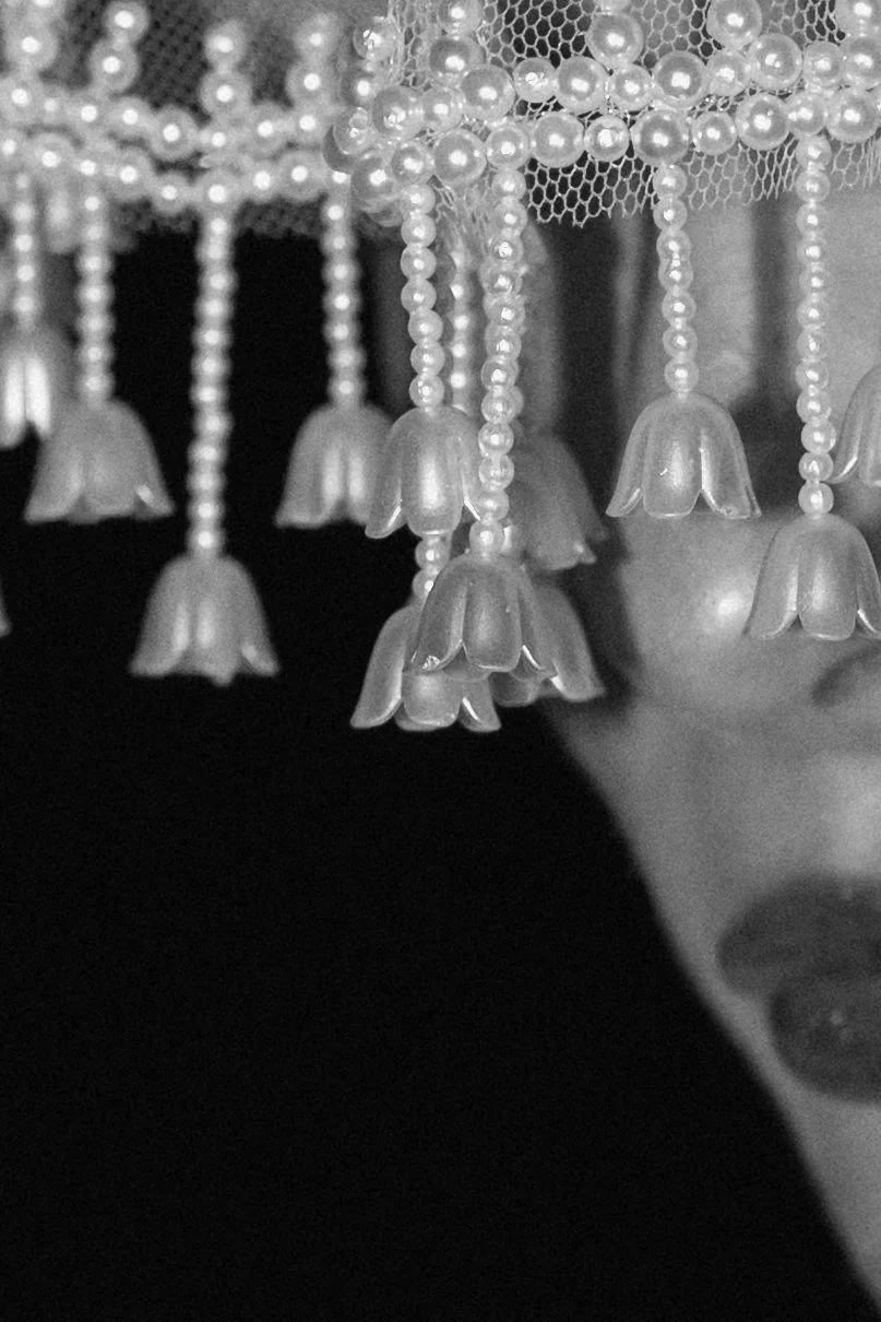 Bridal couture details at Hedsor house