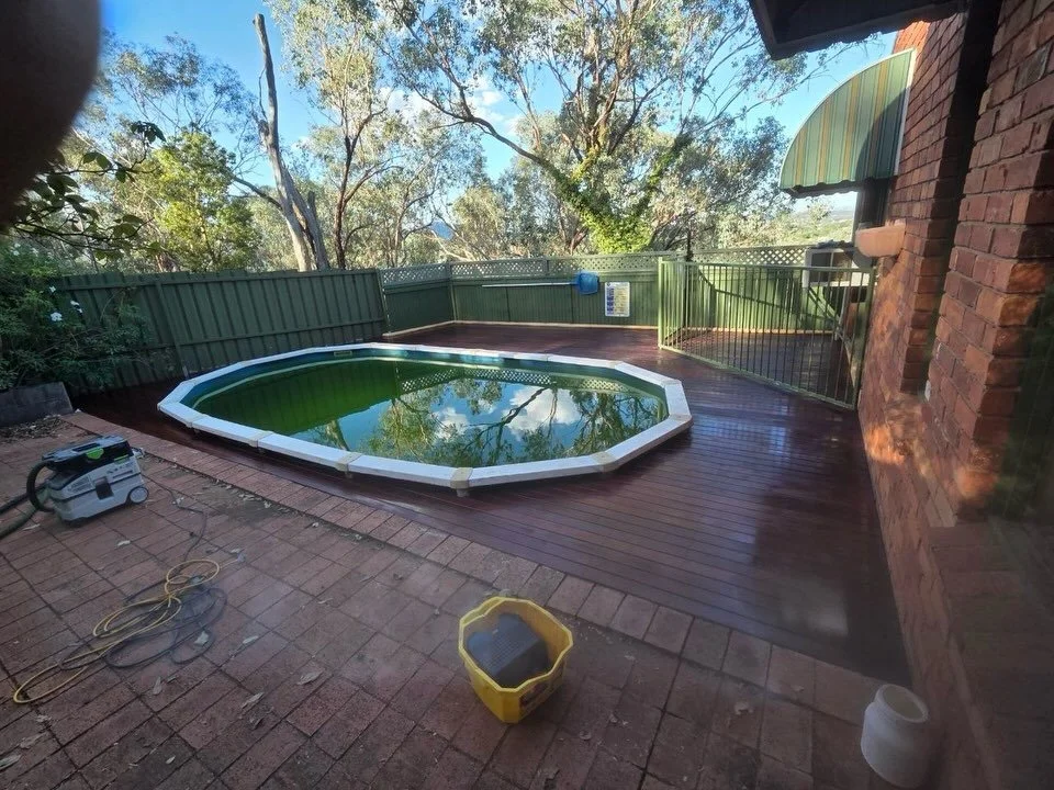 Replacement of decking and frame #decking #albury #renovation #reno #alburywodonga