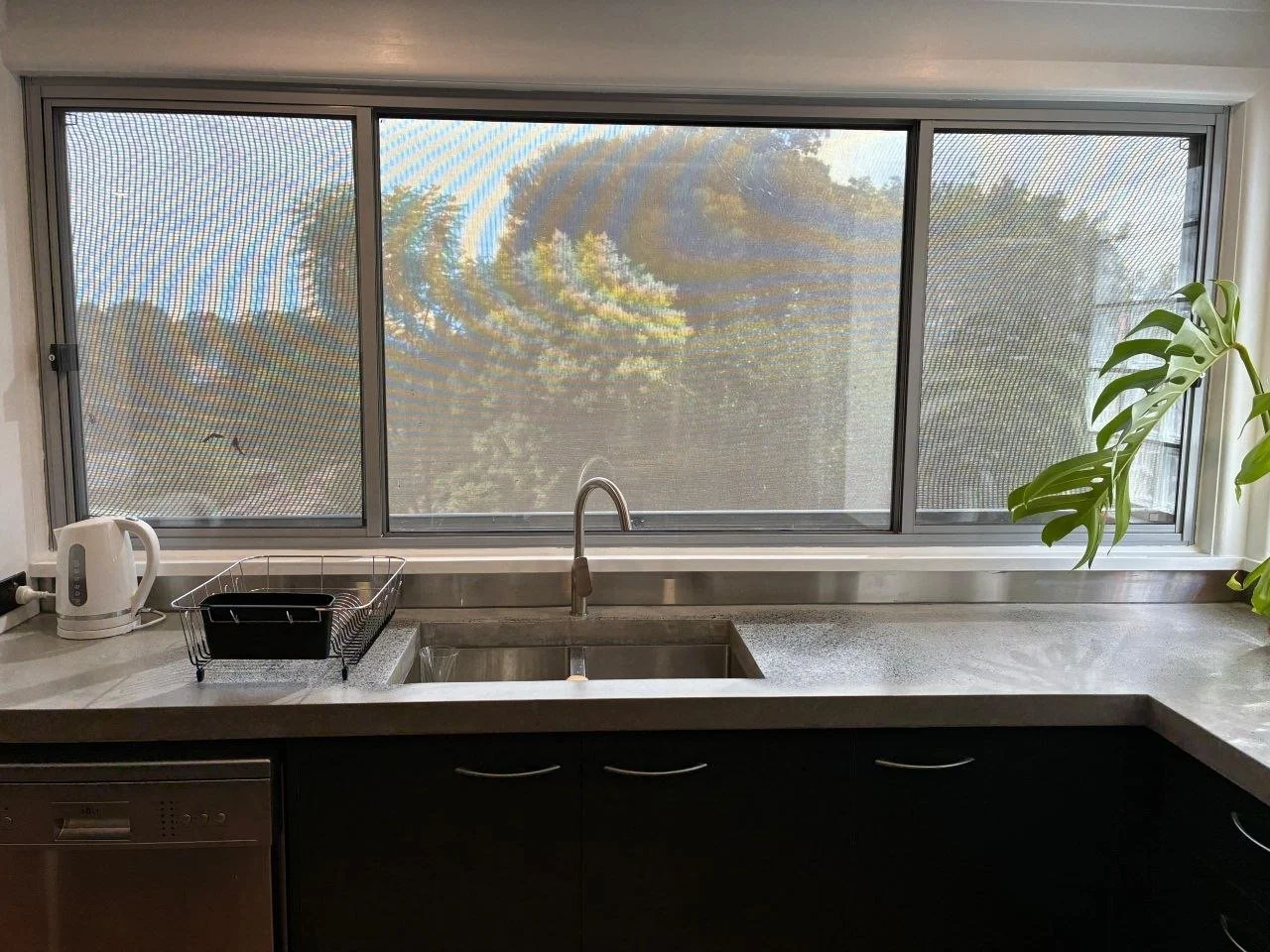 Concrete Benchtop with fall to sink