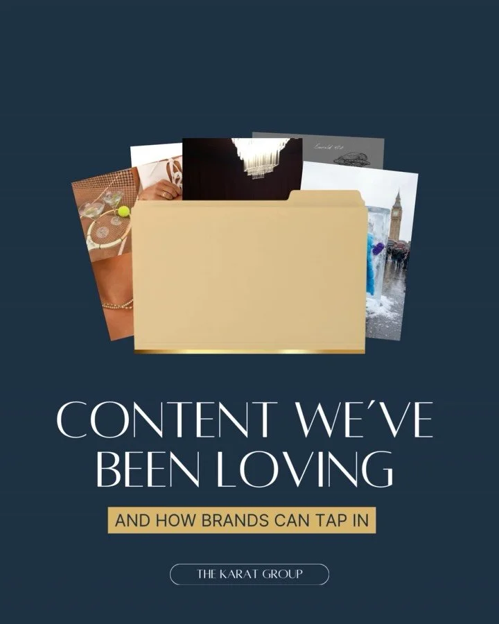 Luxury content is evolving and the brands that lead are the ones creating experiences, not just posts.

Here are the four types of content our team is loving right now:
✨ Sensory marketing that sparks emotion through taste, texture, and scent
✨ Whims