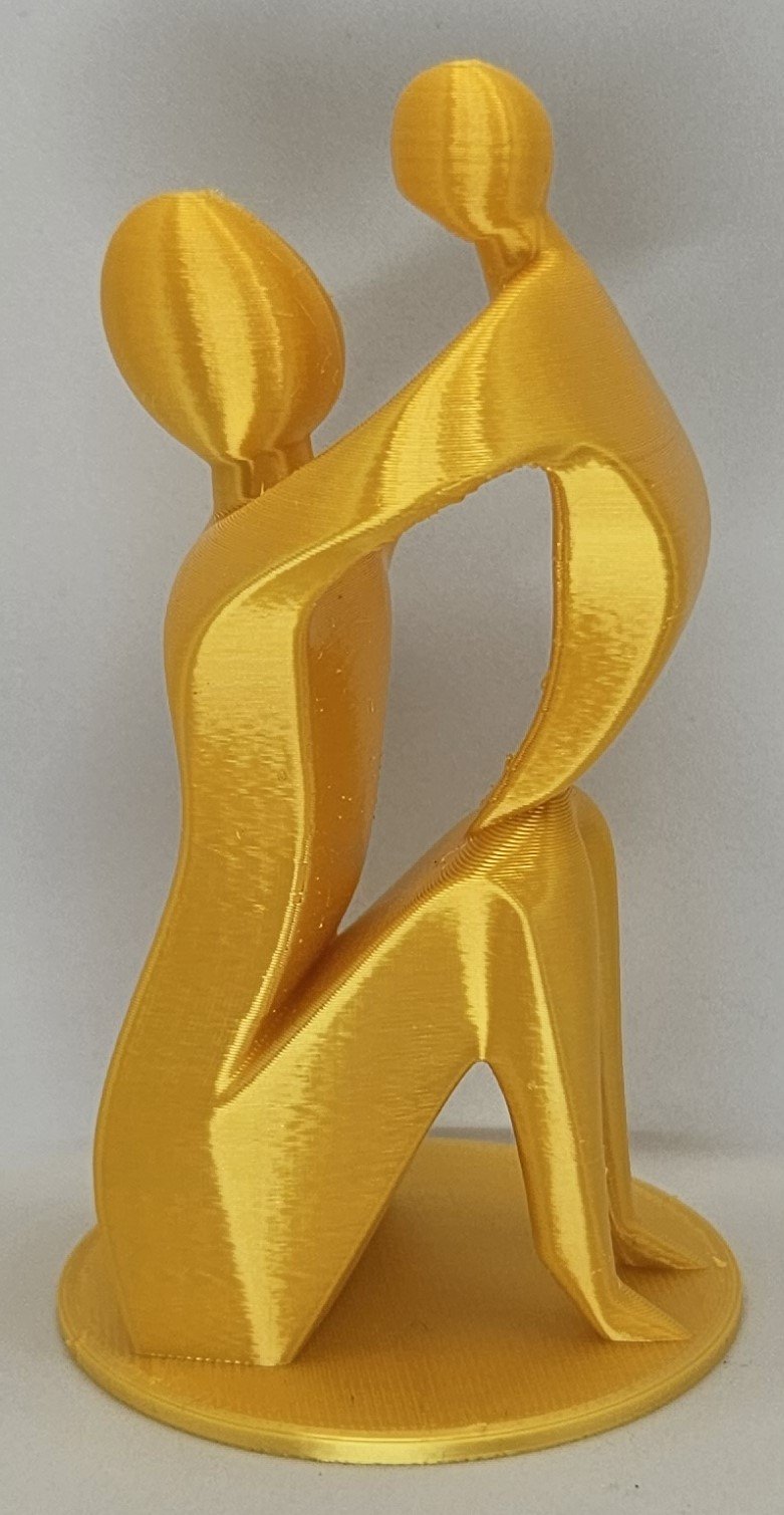 3D-print i guldfärgat filament