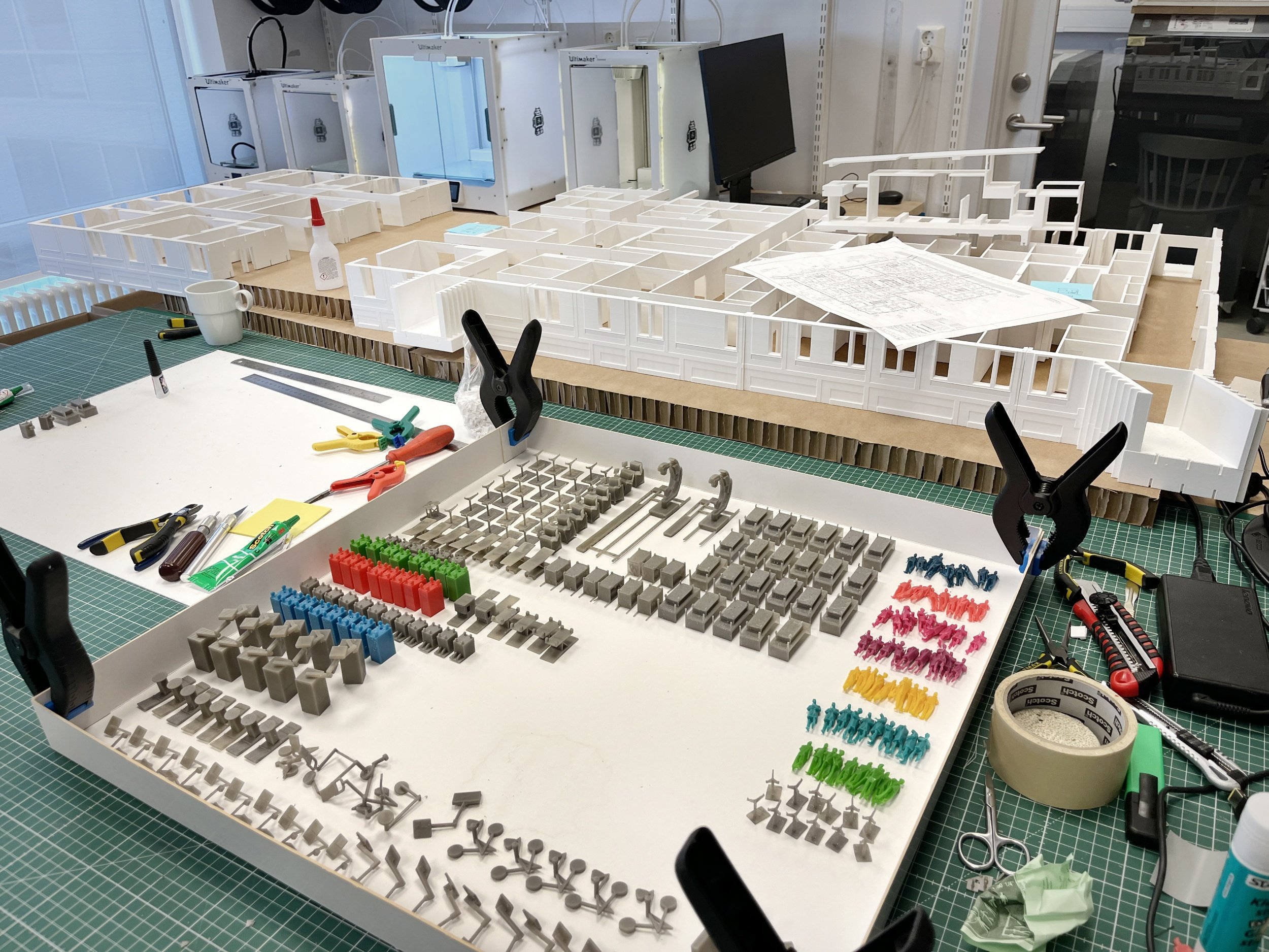 3D-printad arkitektmodell