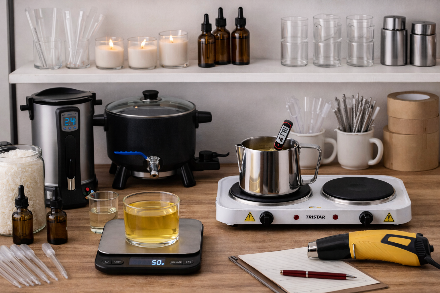 Qué necesitas para hacer velas en casa: herramientas básicas para empezar