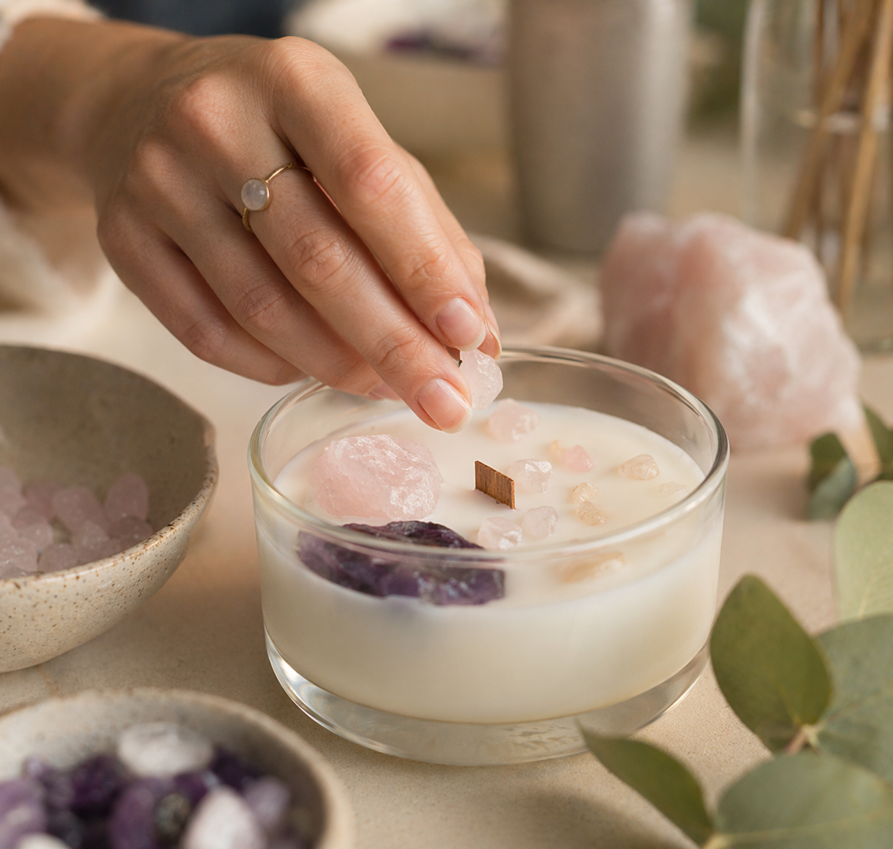 Taller de velas con minerales en Barcelona | Taller express creativo y mindfulness