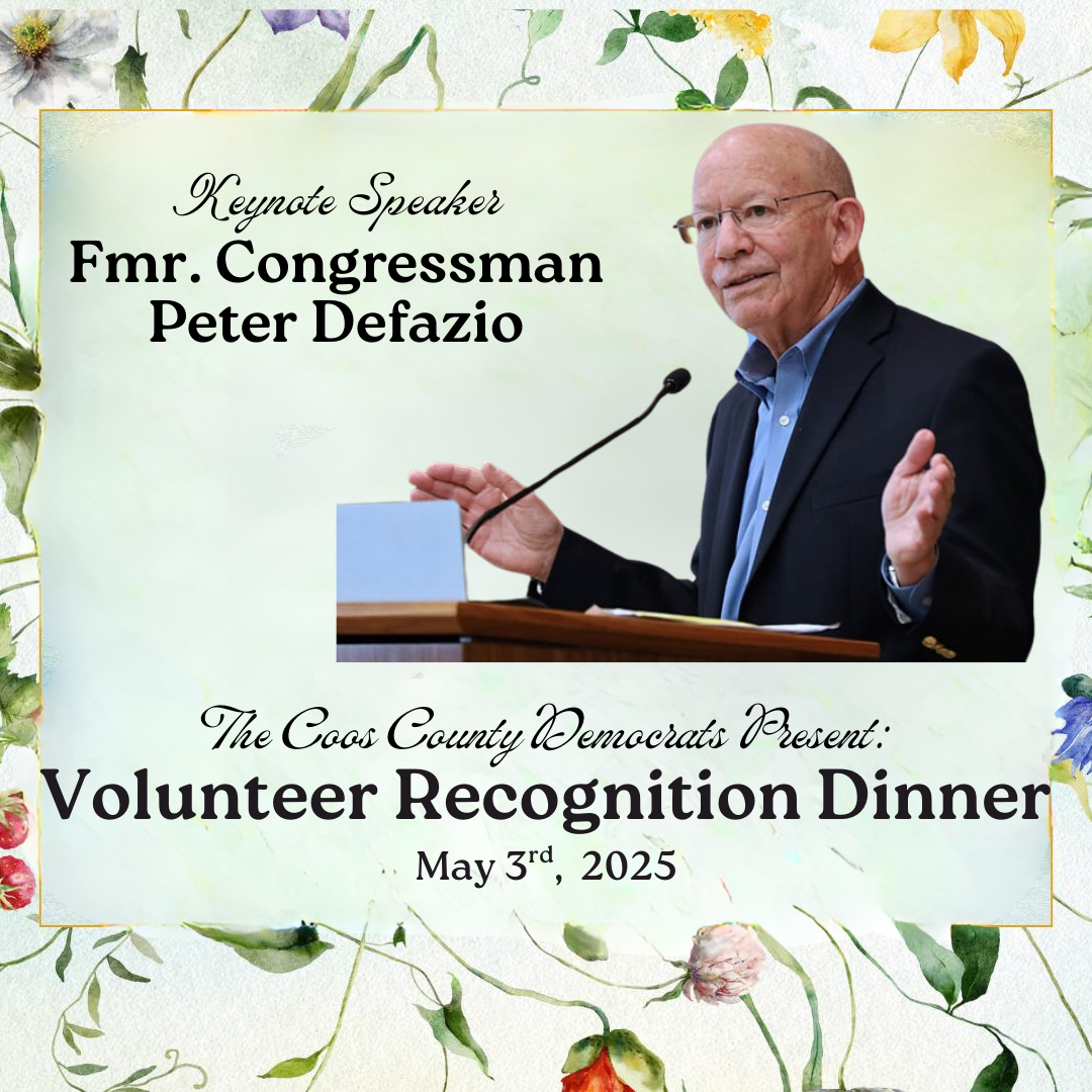 Peter Defazio will be here, will you?